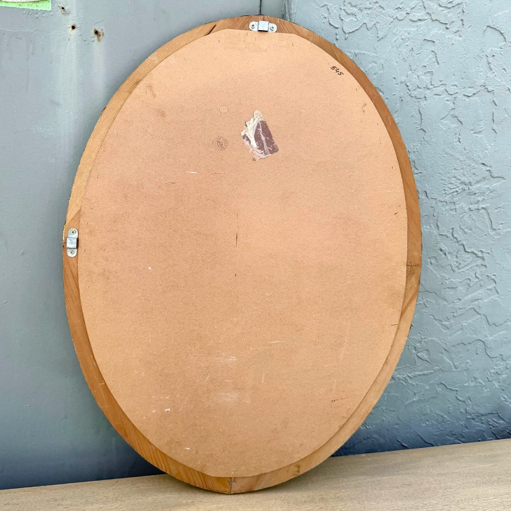 Vintage Venetian Style Oval Wall Mirror Dolphin & Flamingo
