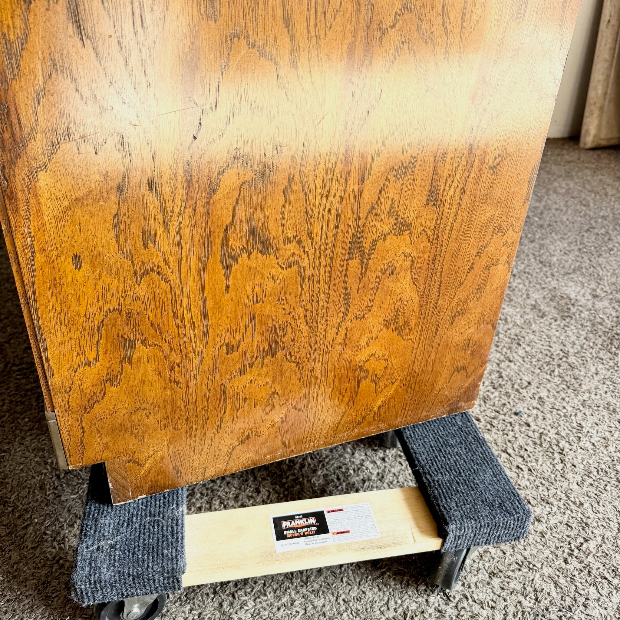 Vintage Campaign Highboy Dresser by Thomasville