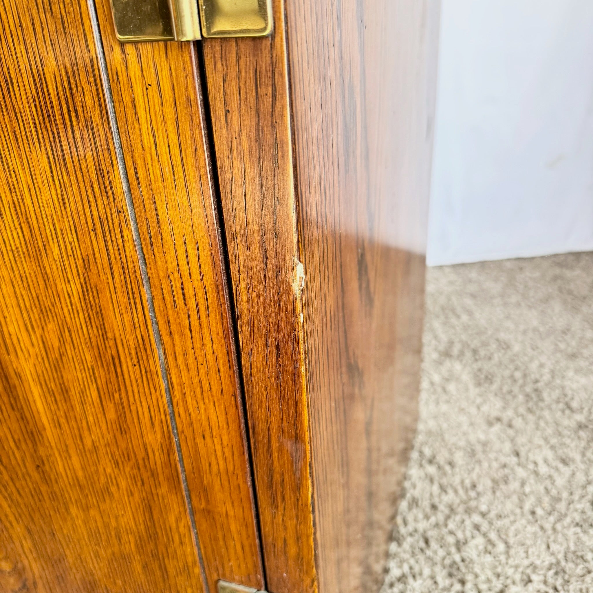 Vintage “Scene One” Campaign Cabinet/Sideboard by Henredon