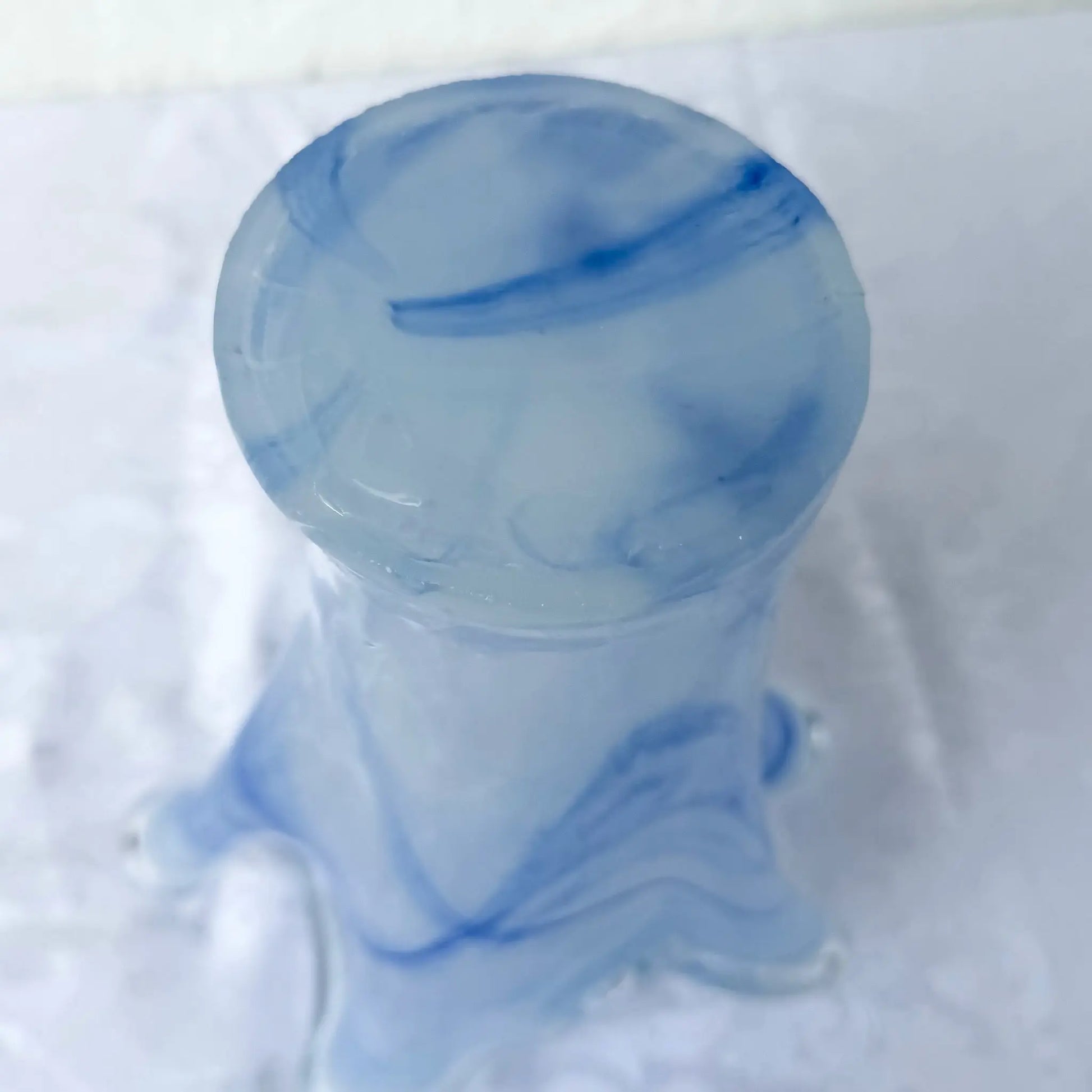 Italian Hand-Blown Art Glass Vase Made in the Murano Tradition Dolphin & Flamingo