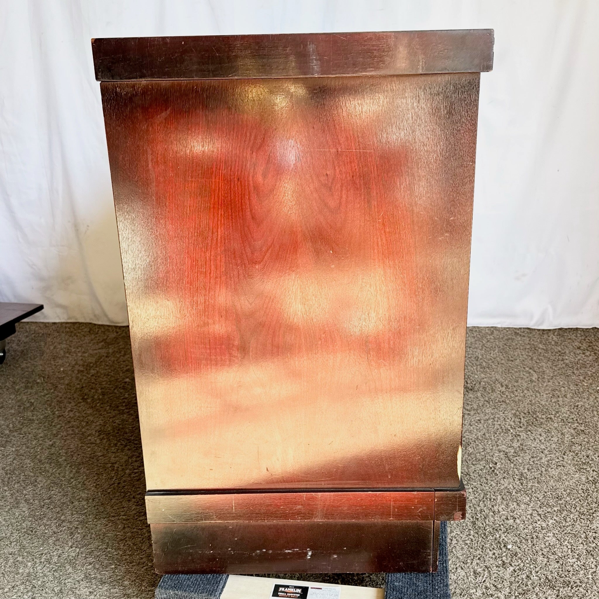 Antique Art Deco Wooden Dresser - 9 Drawers