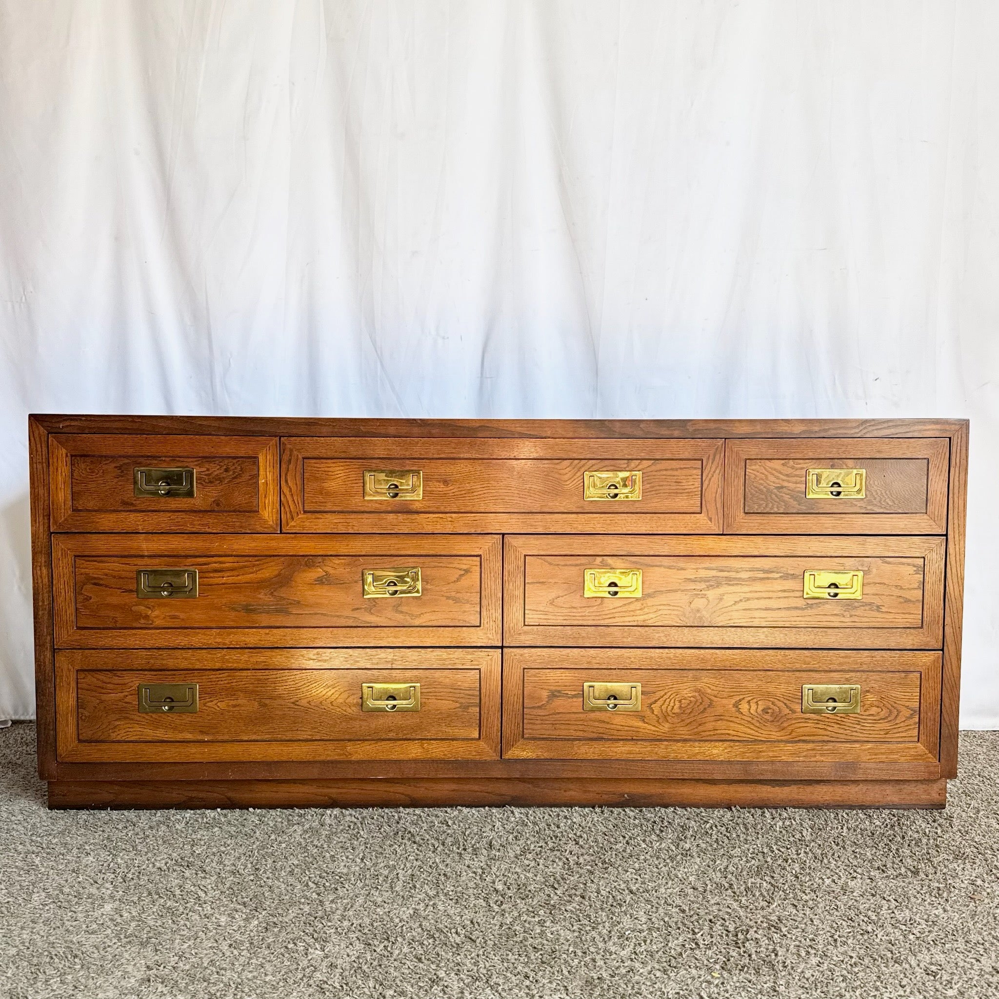 Vintage “Scene One” Campaign Dresser by Henredon
