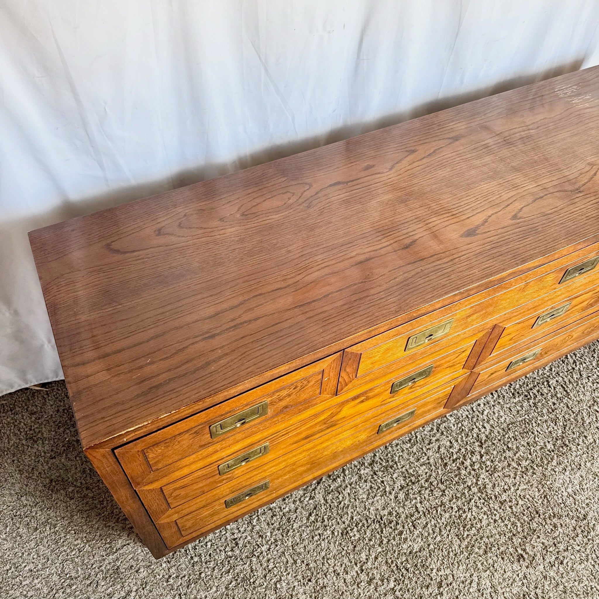 Vintage “Scene One” Campaign Dresser by Henredon