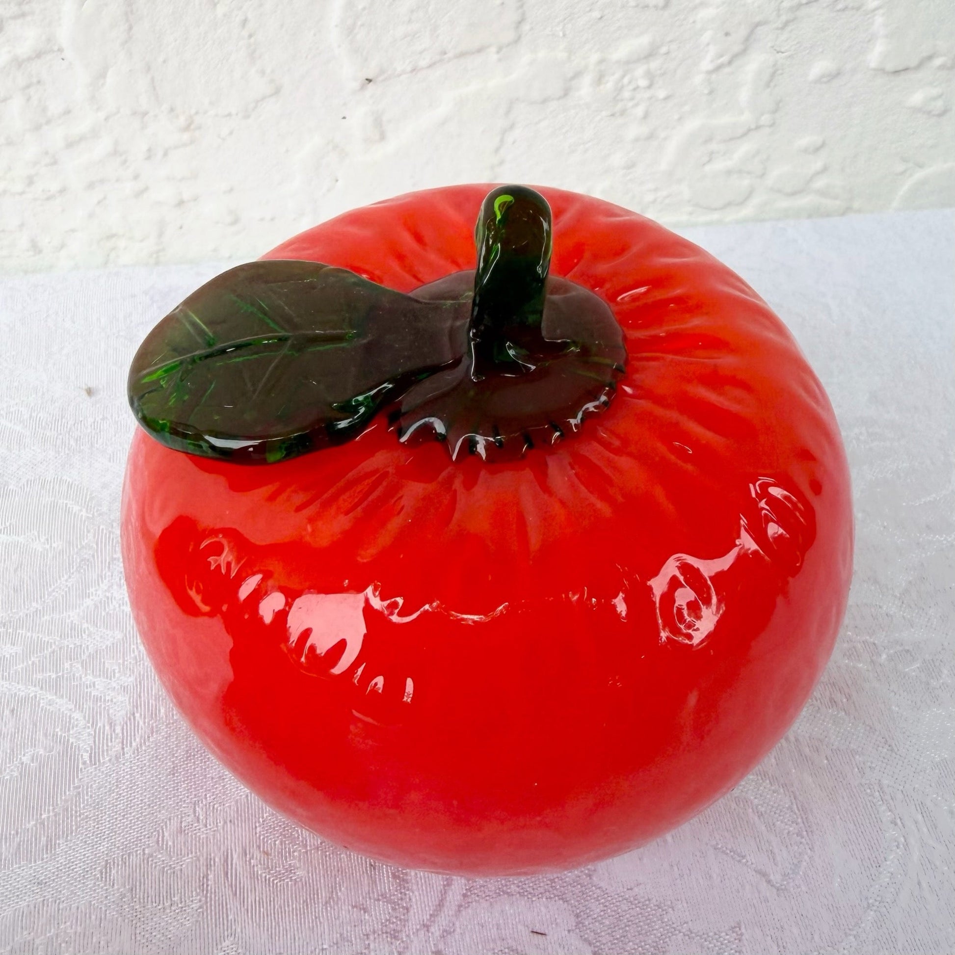 Vintage Moreno Style Hand Blown Glass Vegetables - Set of 3 Dolphin & Flamingo