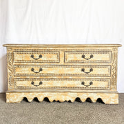 Rustic Crackle Finish Wooden Dresser
