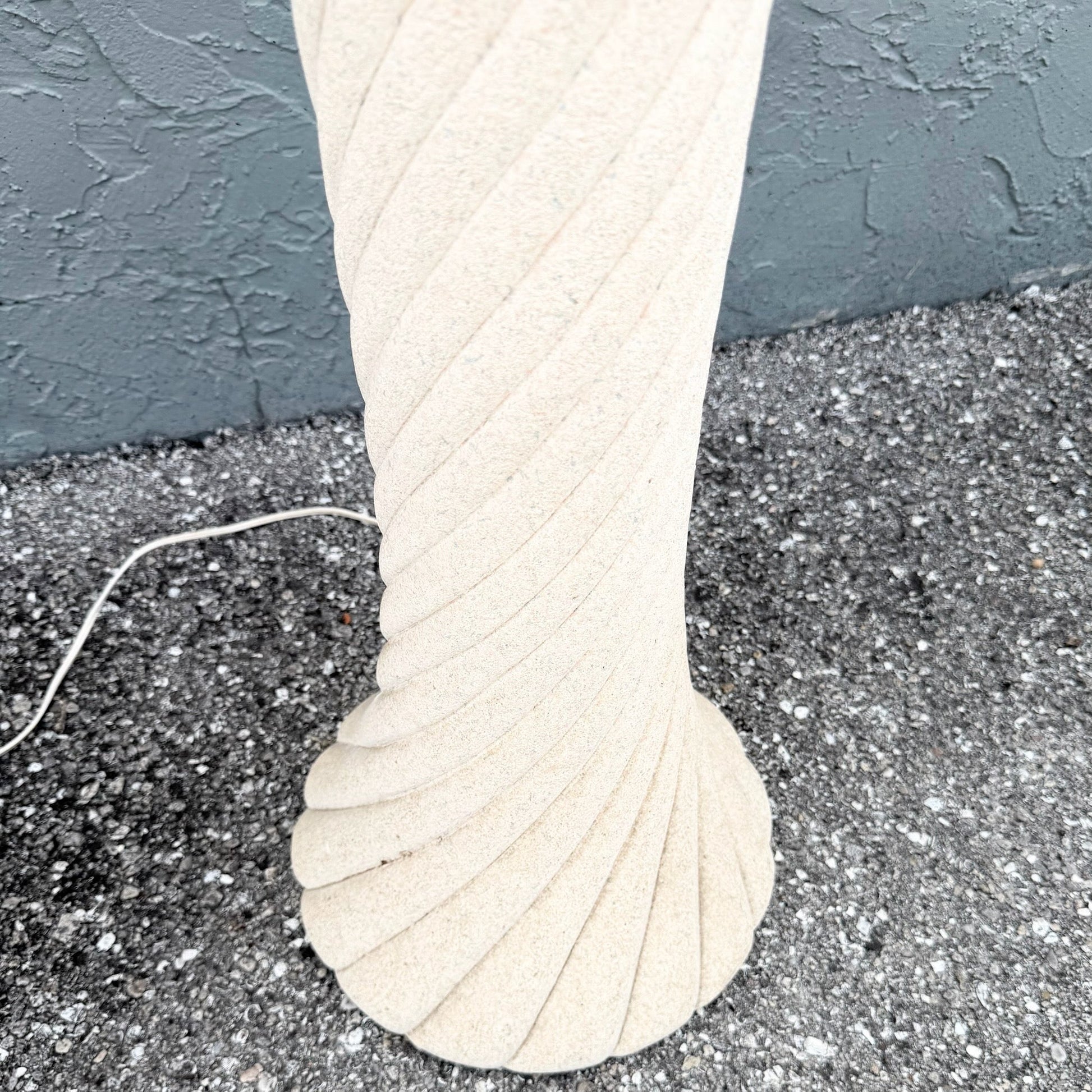 Postmodern Pink and Green Speckled Swirl Floor Lamp Dolphin & Flamingo