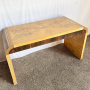 Henredon Scene Two Burlwood Waterfall Desk