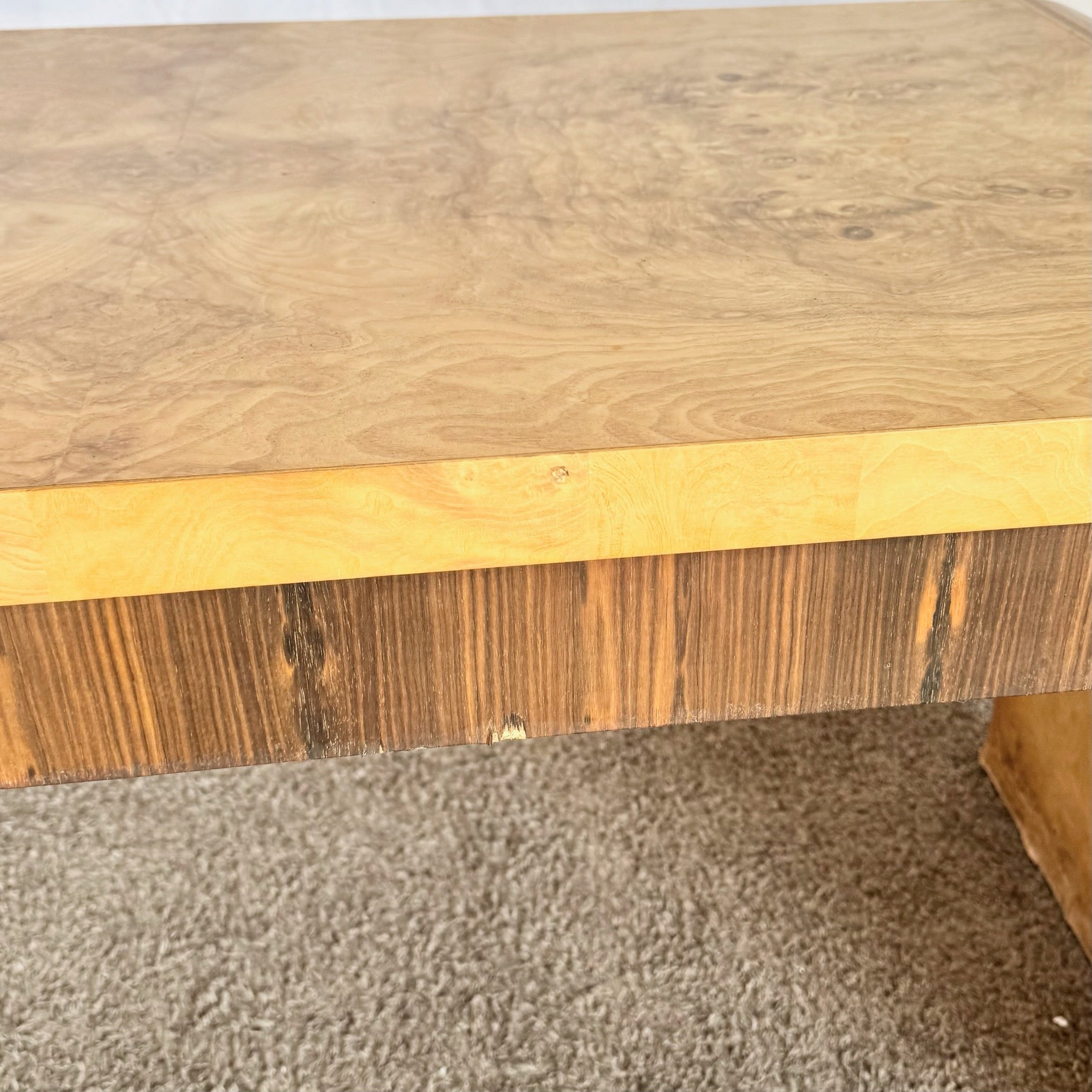 Henredon Scene Two Burlwood Waterfall Desk