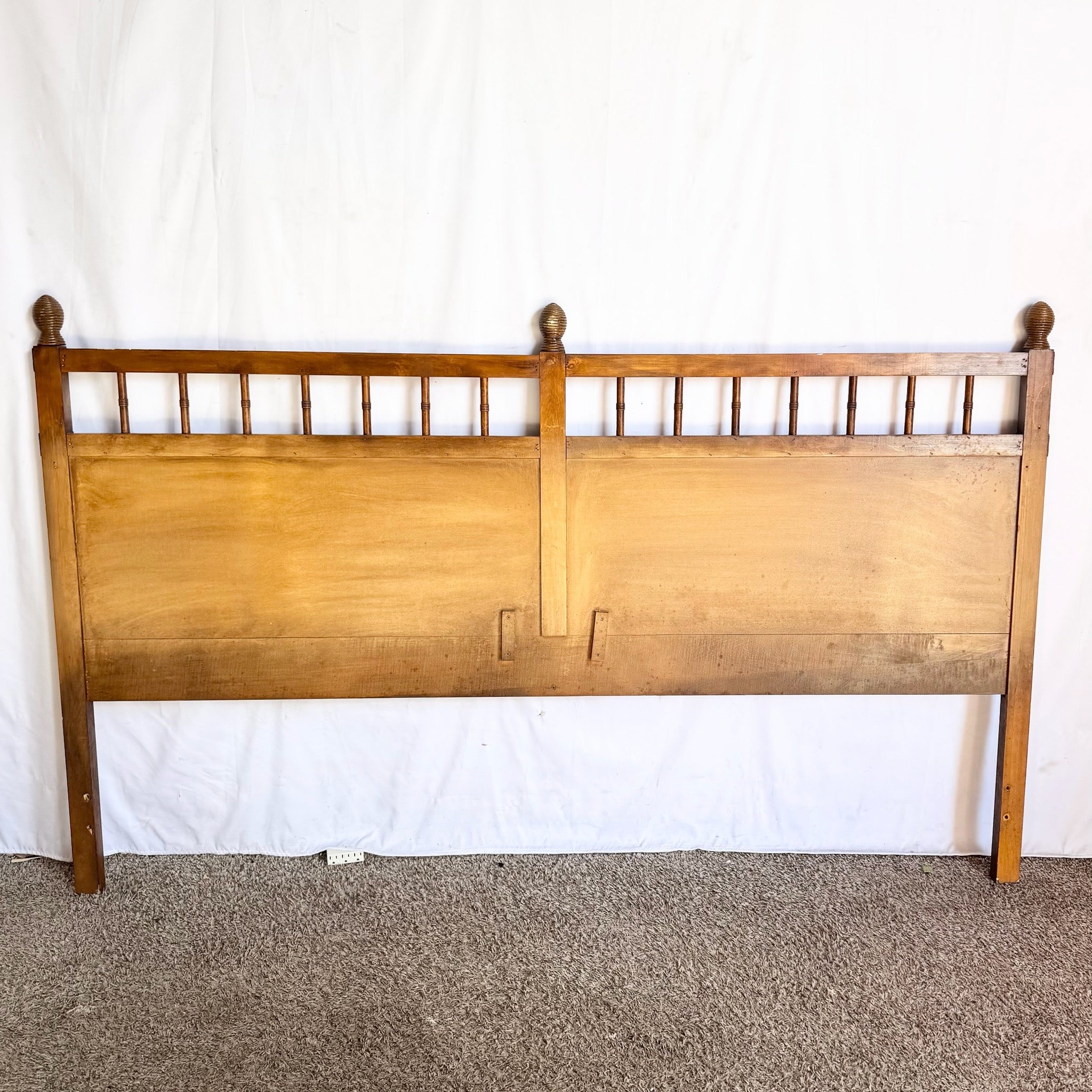 Vintage Boho Chic Wicker King Size Headboard