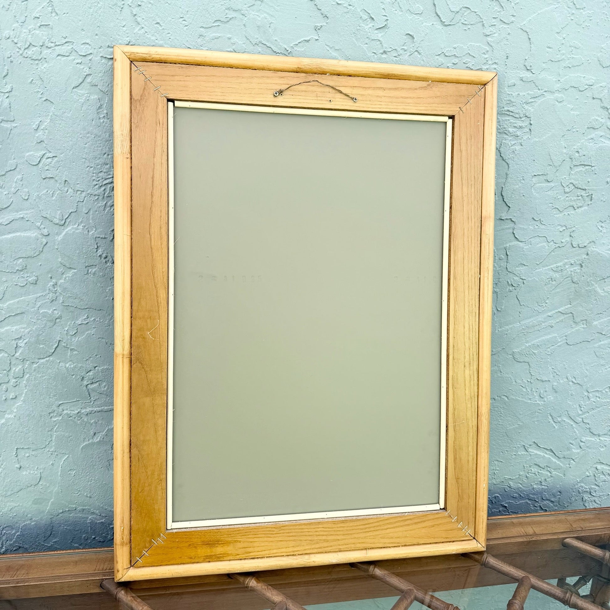 Boho Chic Wicker and Rattan Wall Mirror Dolphin & Flamingo