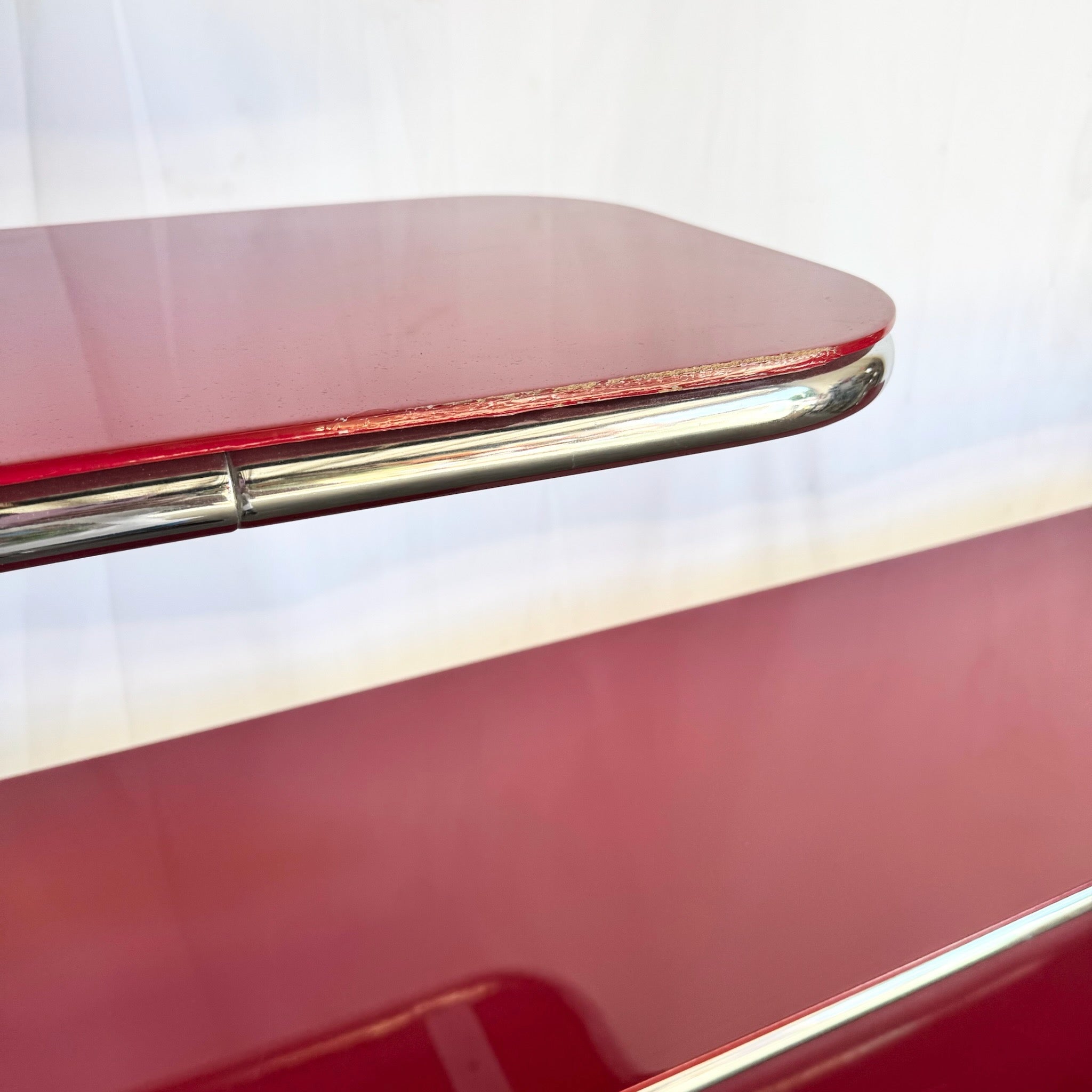 Dna Red Chrome Etagere/Shelving Unit by Massimo Iosa Ghini for Bonaldo