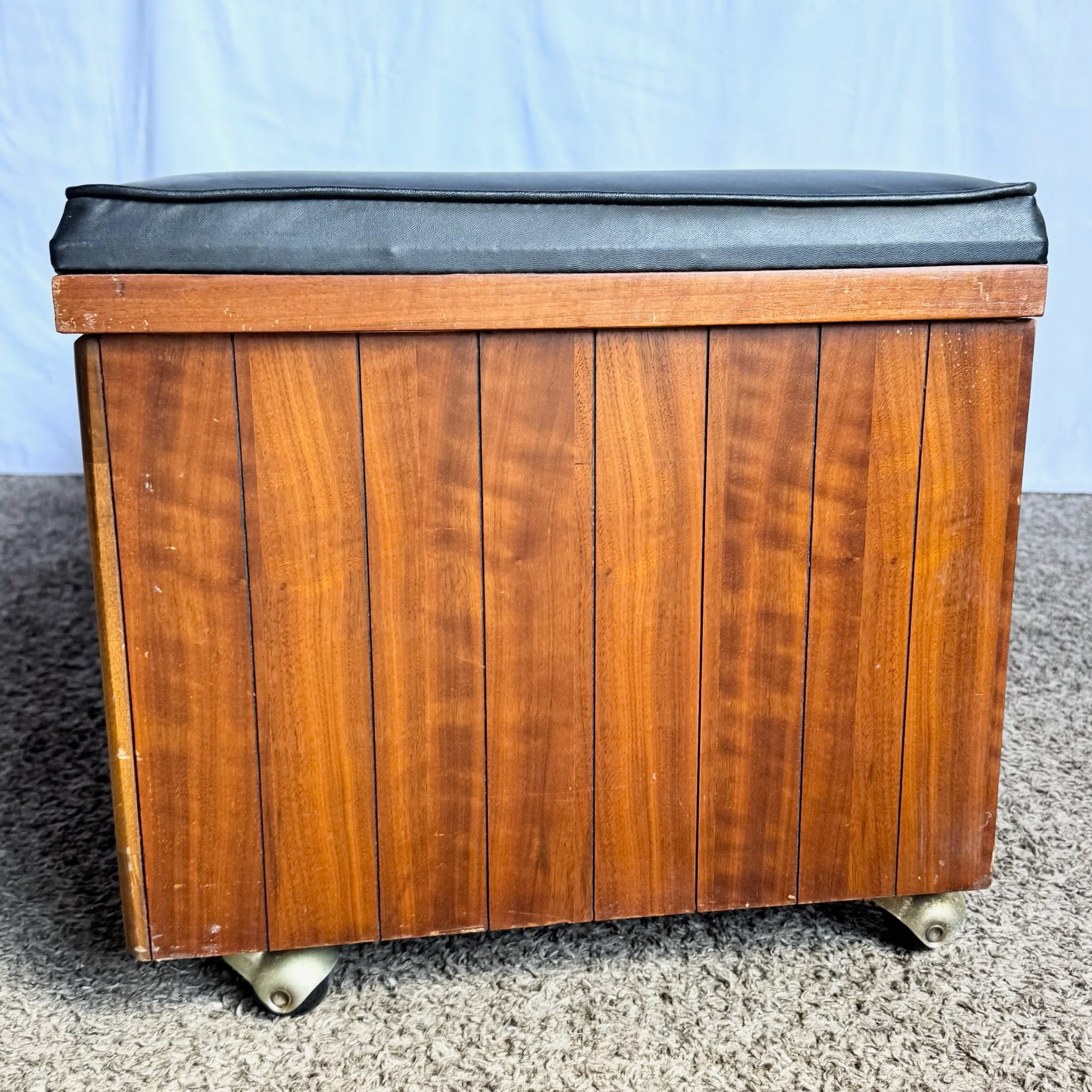 Mid Century Modern Cedar Walnut Hope Chest/Bench