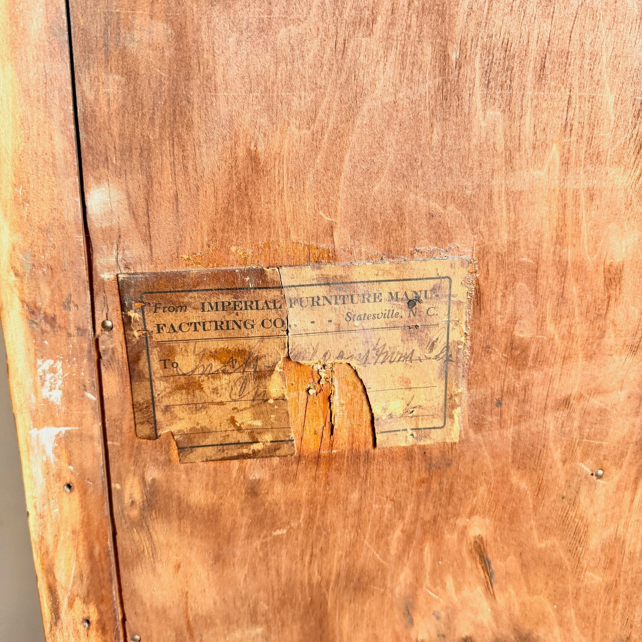 Antique French Provincial Style Wooden Highboy by Imperial Furniture Manufacturing