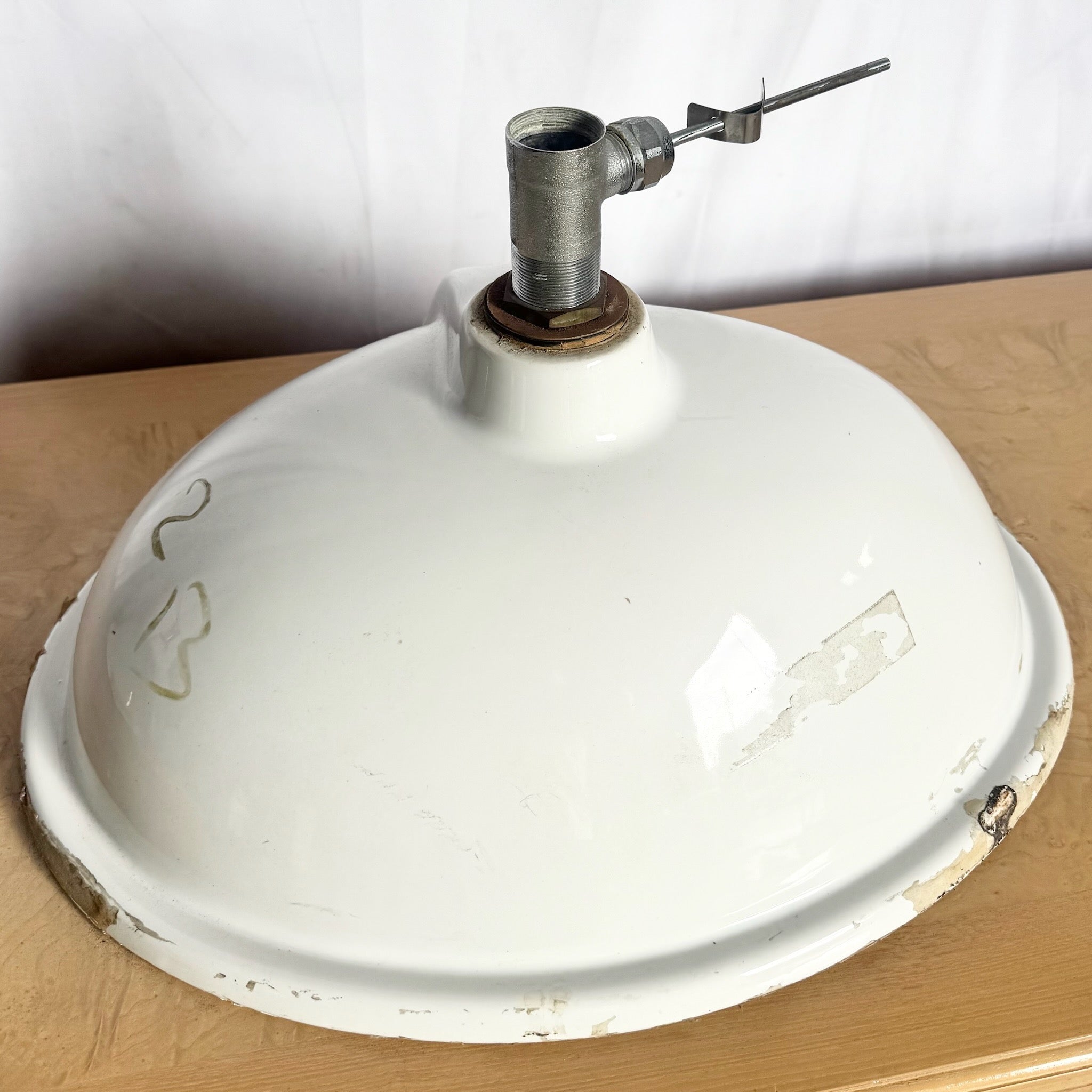 Vintage Italian Oval Hand Painted Cherub Sink by Cesame