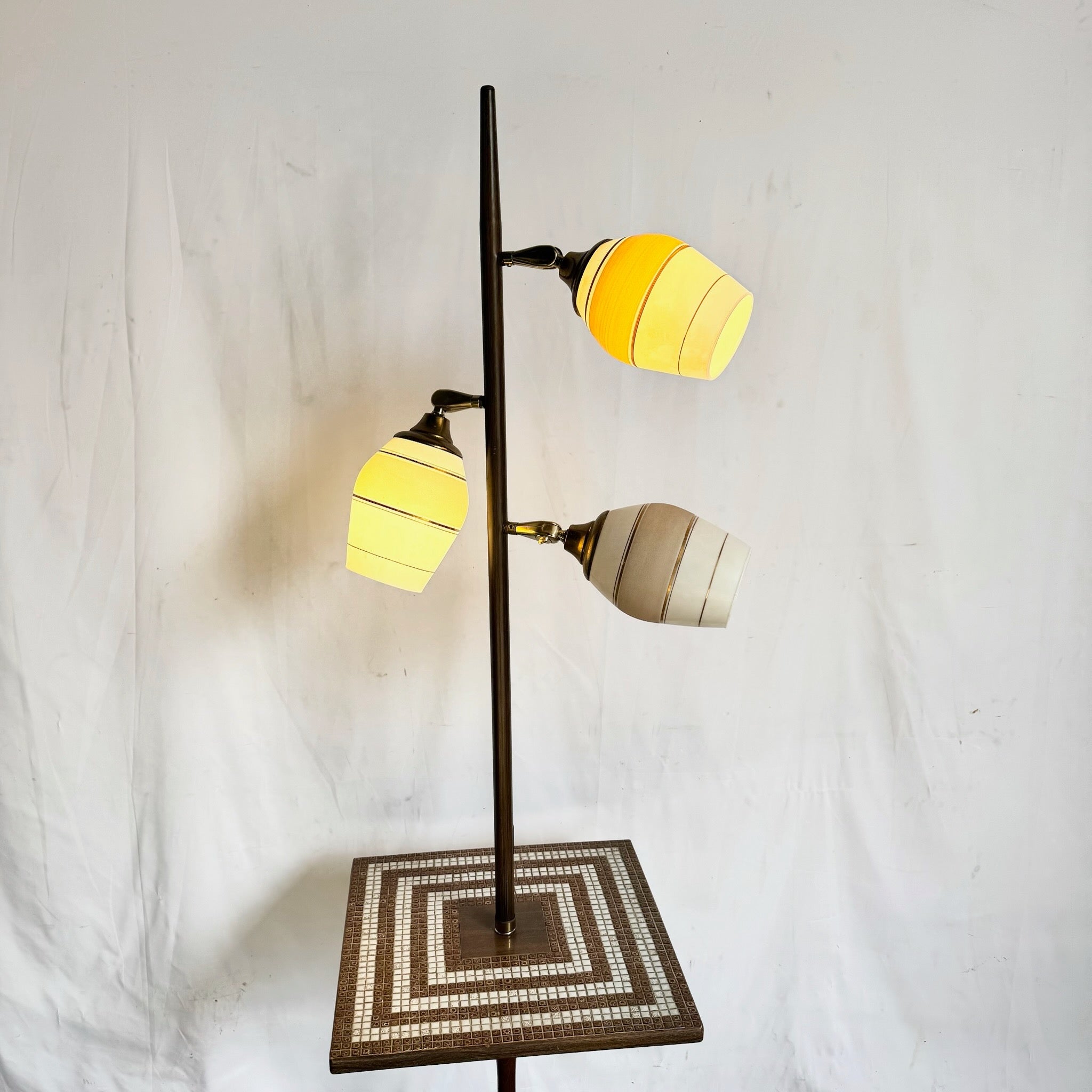 Mid-Century Modern Atomic Style Floor Lamp/Side Table