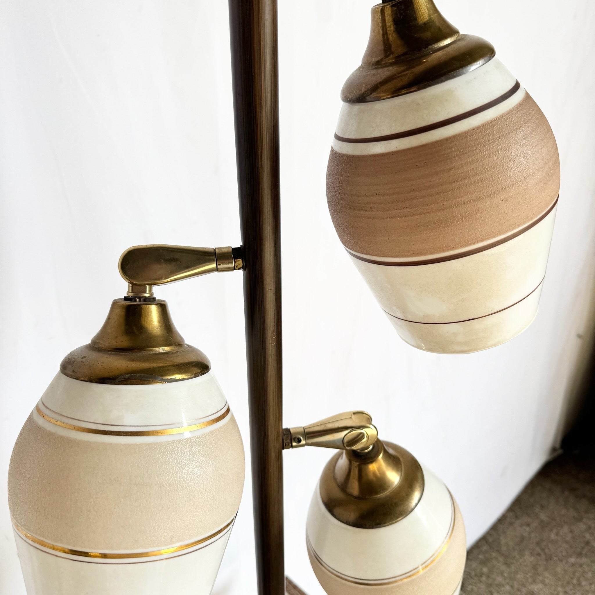 Mid-Century Modern Atomic Style Floor Lamp/Side Table