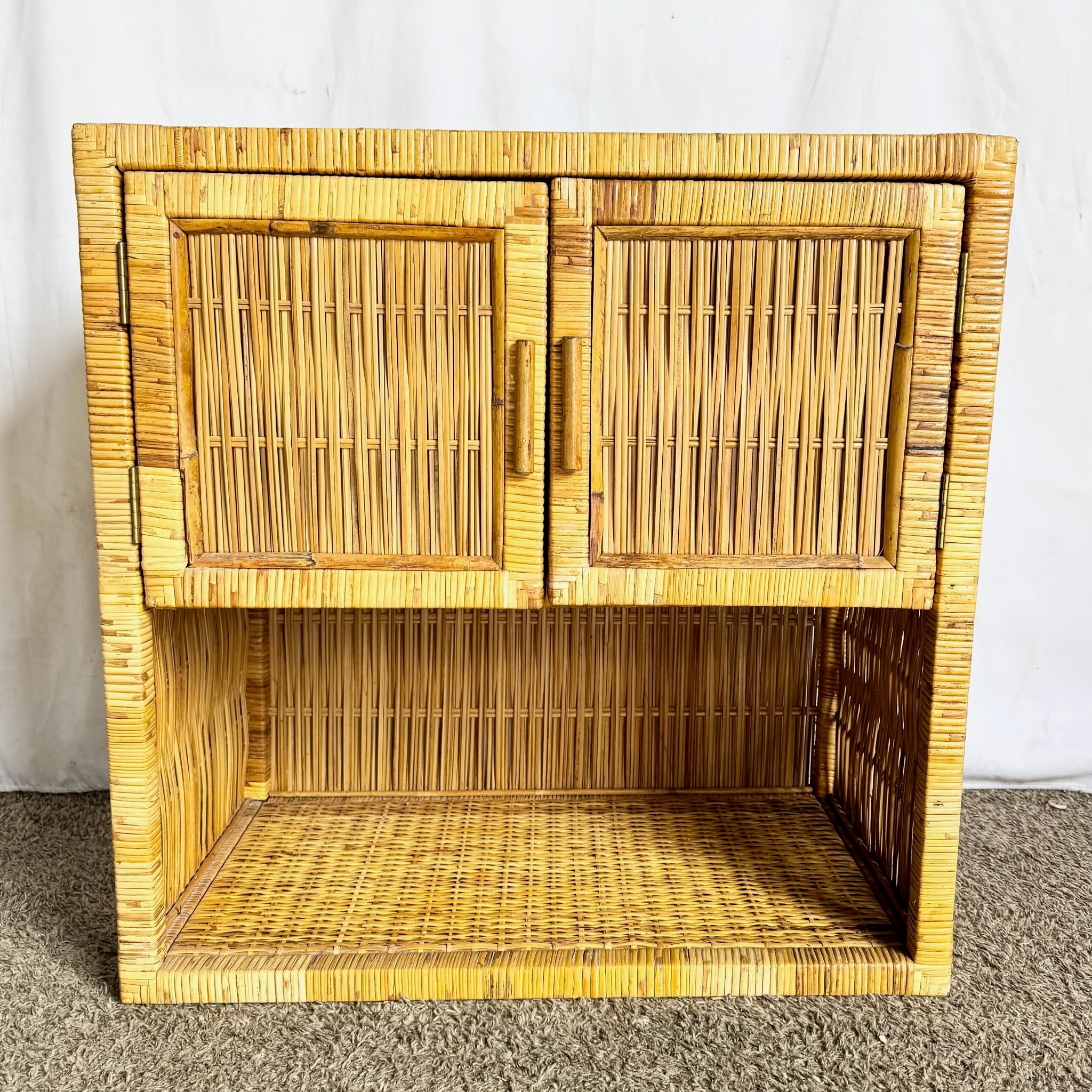 Boho Chic Wicker Cabinet/Sideboard