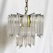 Art Deco Hanging Lucite Chandelier