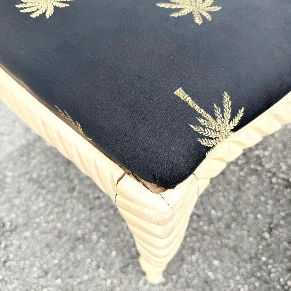 Vintage French Provincial Carved Wood Cane Back Dining Chairs - Set of 6 Dolphin & Flamingo