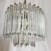 Art Deco Two Tear Lucite Chandelier