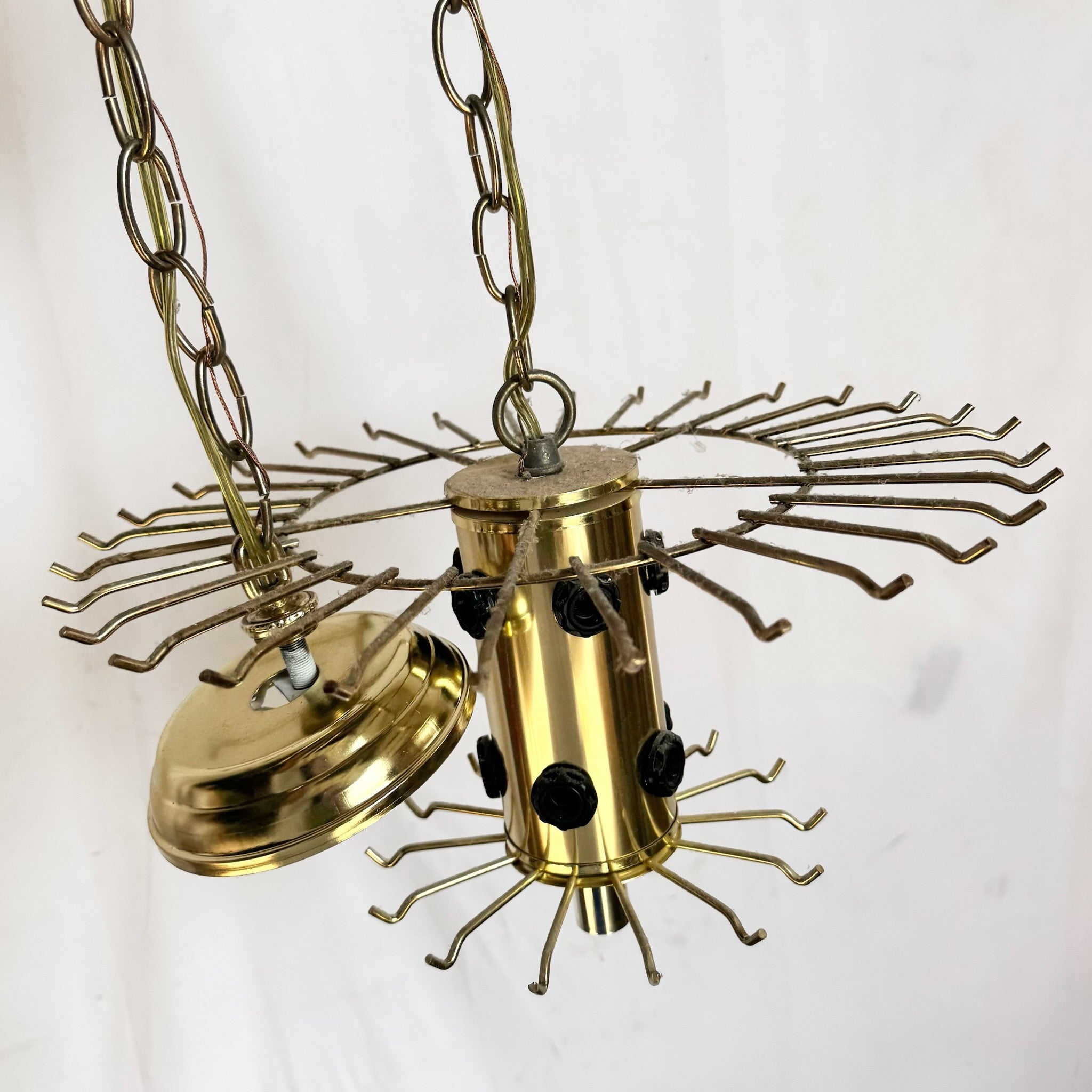 Art Deco Two Tear Lucite Chandelier