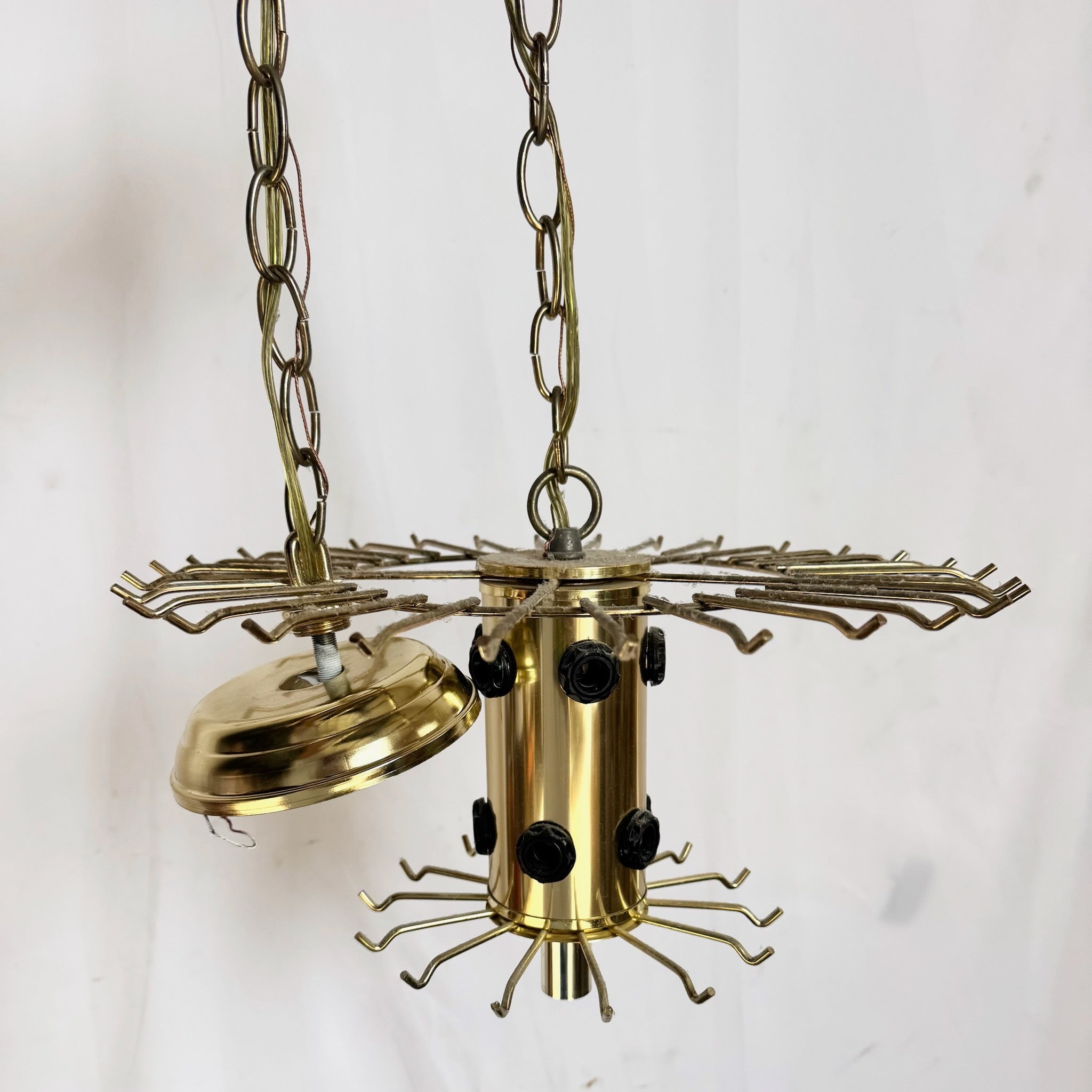 Art Deco Two Tear Lucite Chandelier