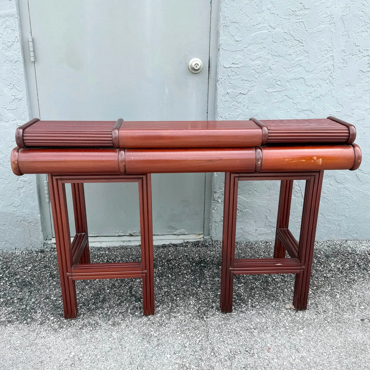 1980s Italian Roll Top Desk by Umberto Asnago & Franco Pozzi for Giorgetti Dolphin & Flamingo