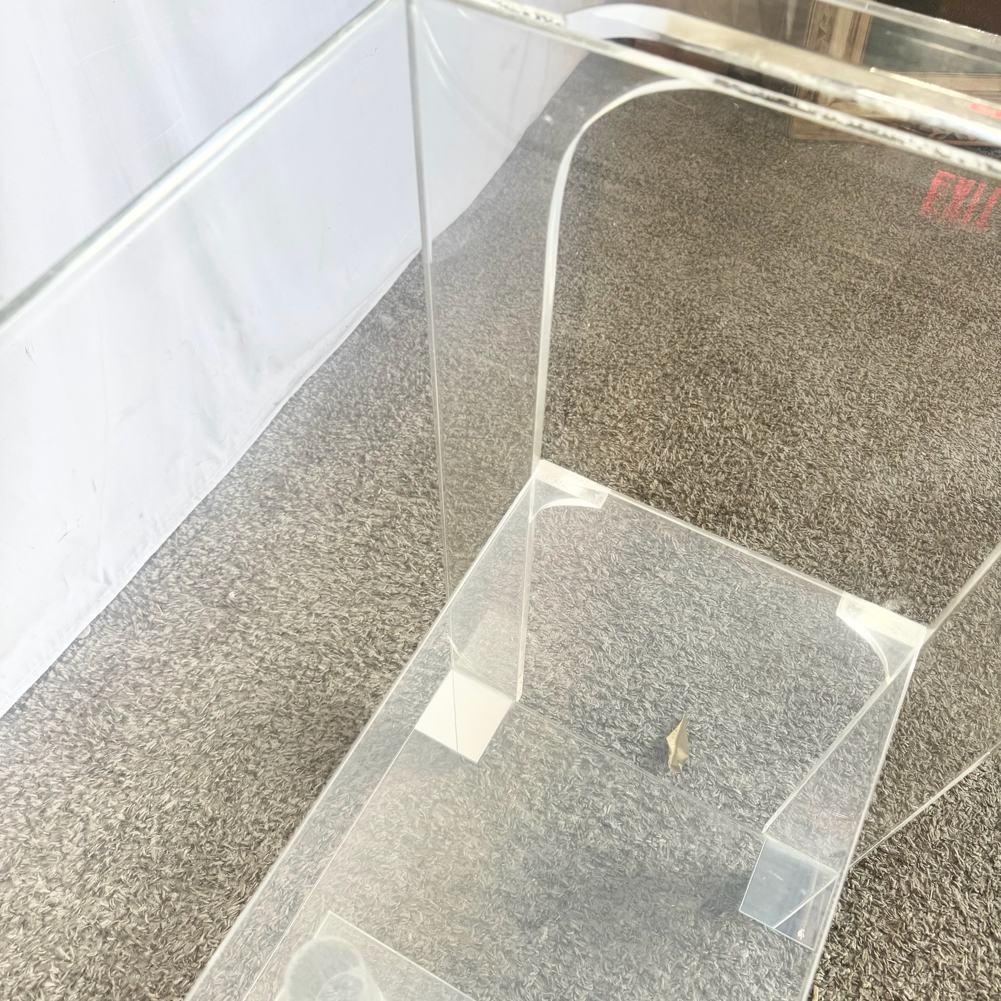 1980s Postmodern Lucite Bar Cart