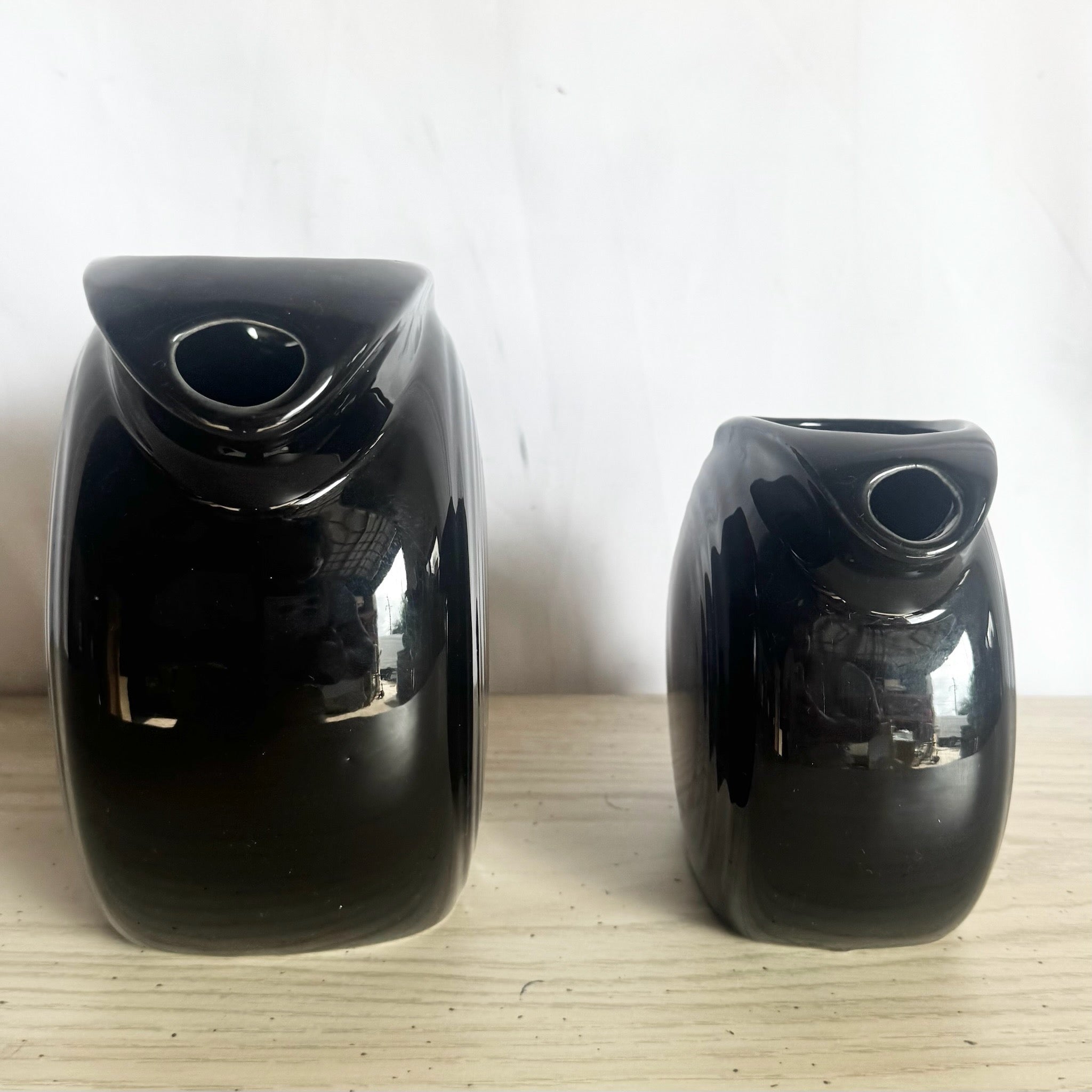 Vintage Art Deco Fiesta Ware Disk Pitchers - Set of 2