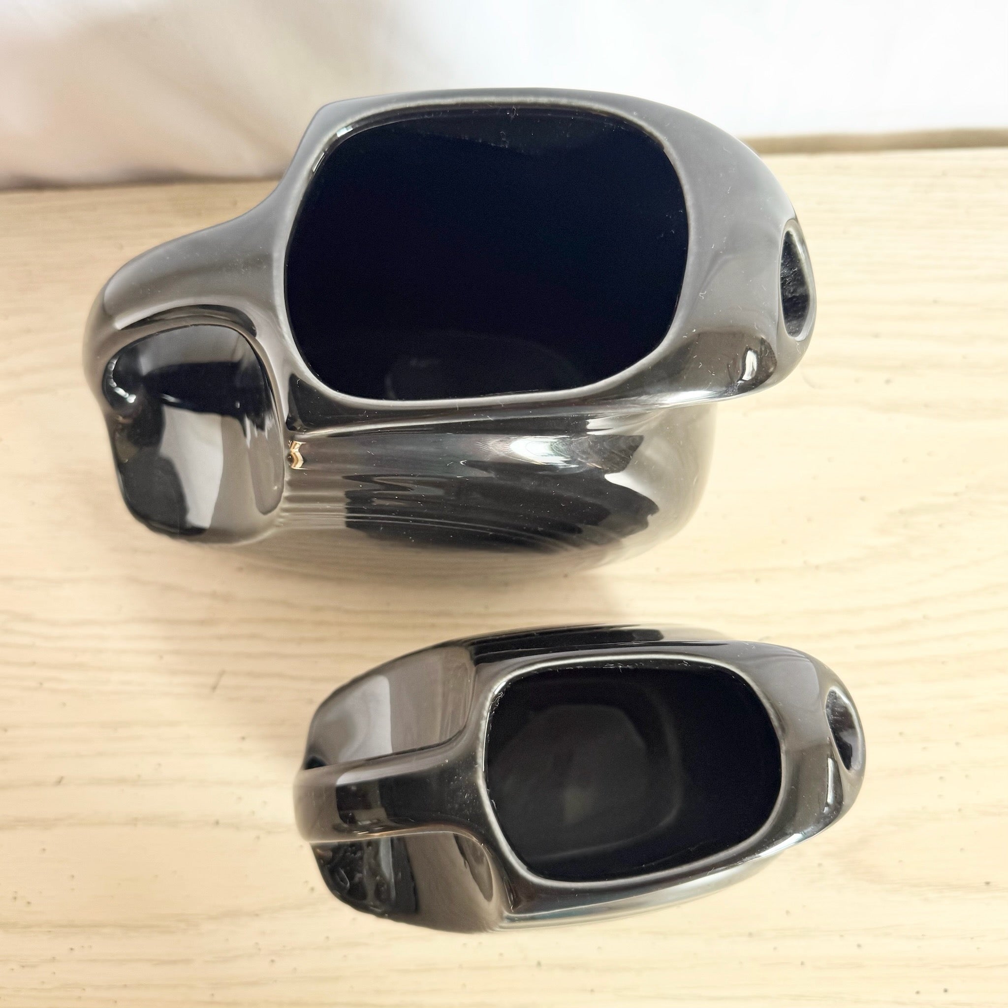 Vintage Art Deco Fiesta Ware Disk Pitchers - Set of 2