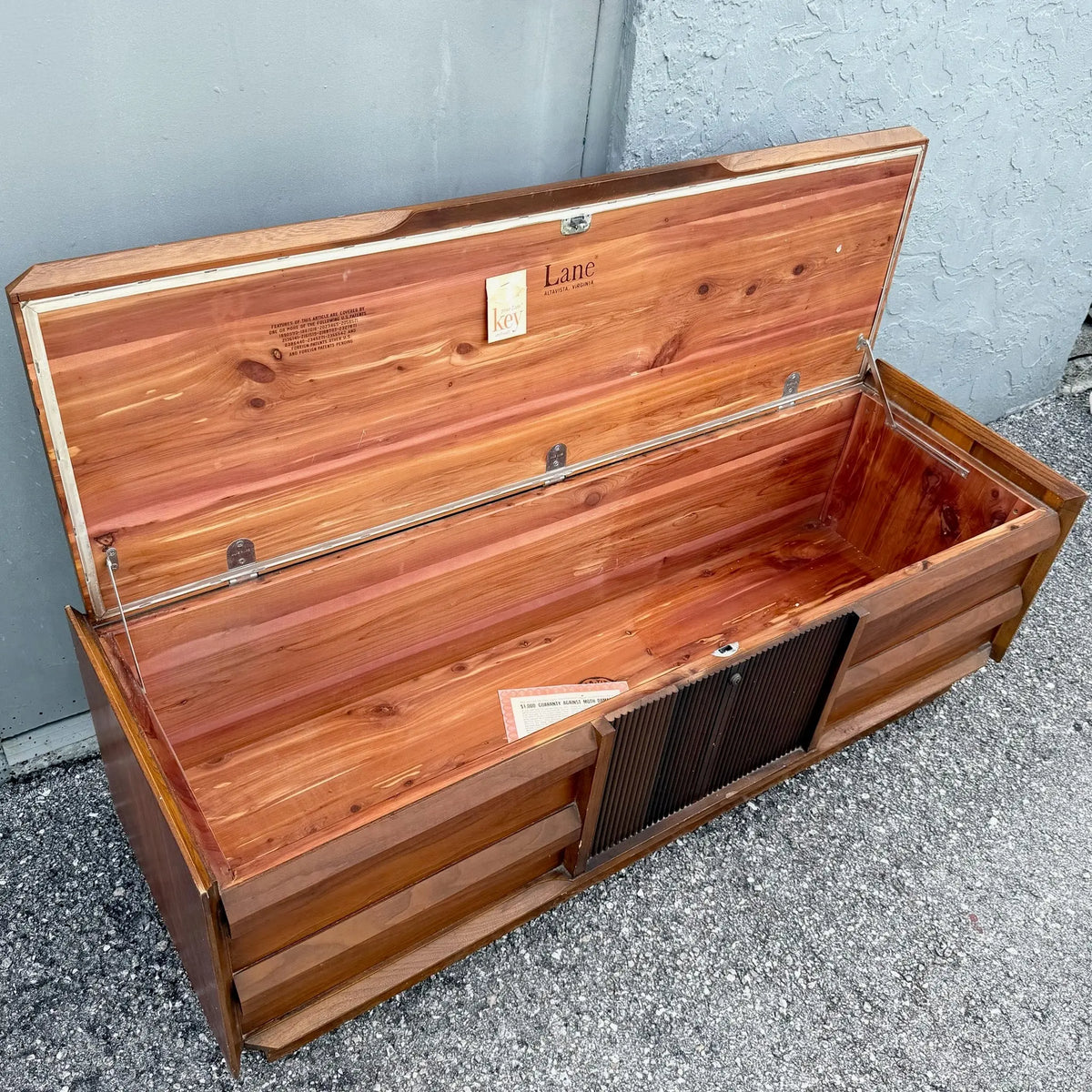 Mid-Century Modern Storage Chest by Lane Dolphin & Flamingo