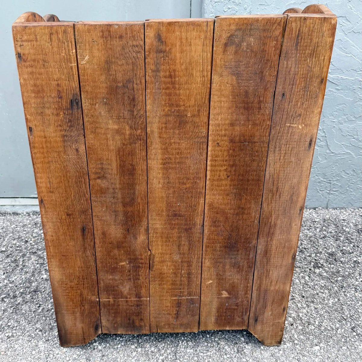Antique Rustic Storage Cabinet / Cupboard Dolphin & Flamingo