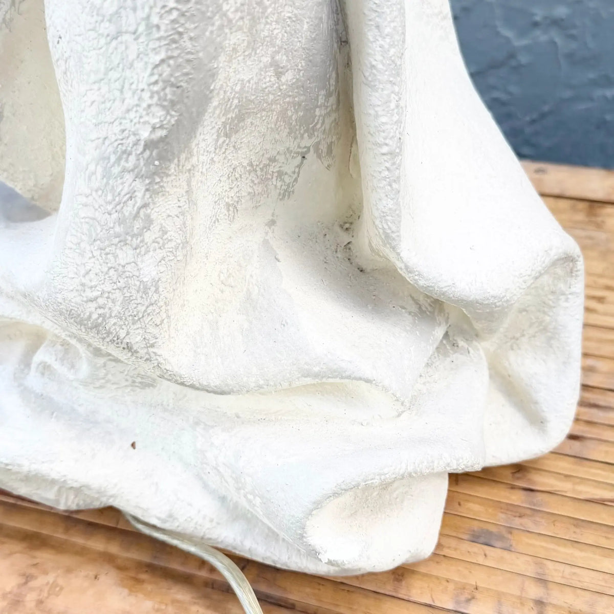 John Dickinson-Style Draped and Knotted Plaster Table Lamps - A Pair Dolphin & Flamingo