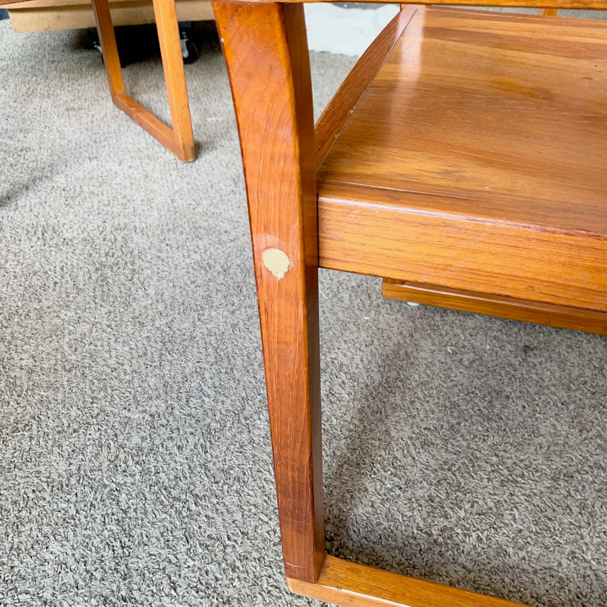 Mid Century Modern Teak Dining Arm Chairs - Set of 4