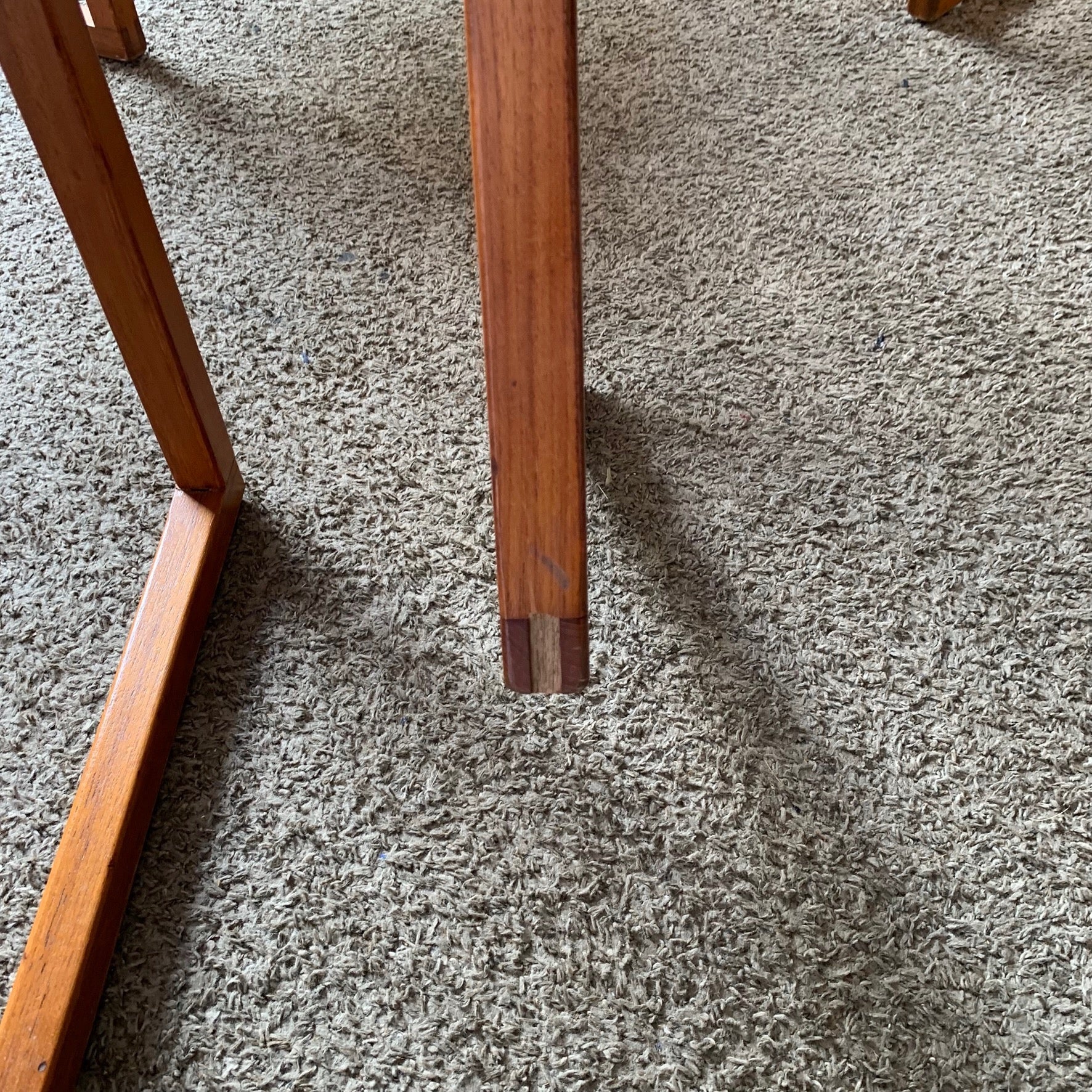 Mid Century Modern Teak Dining Arm Chairs - Set of 4