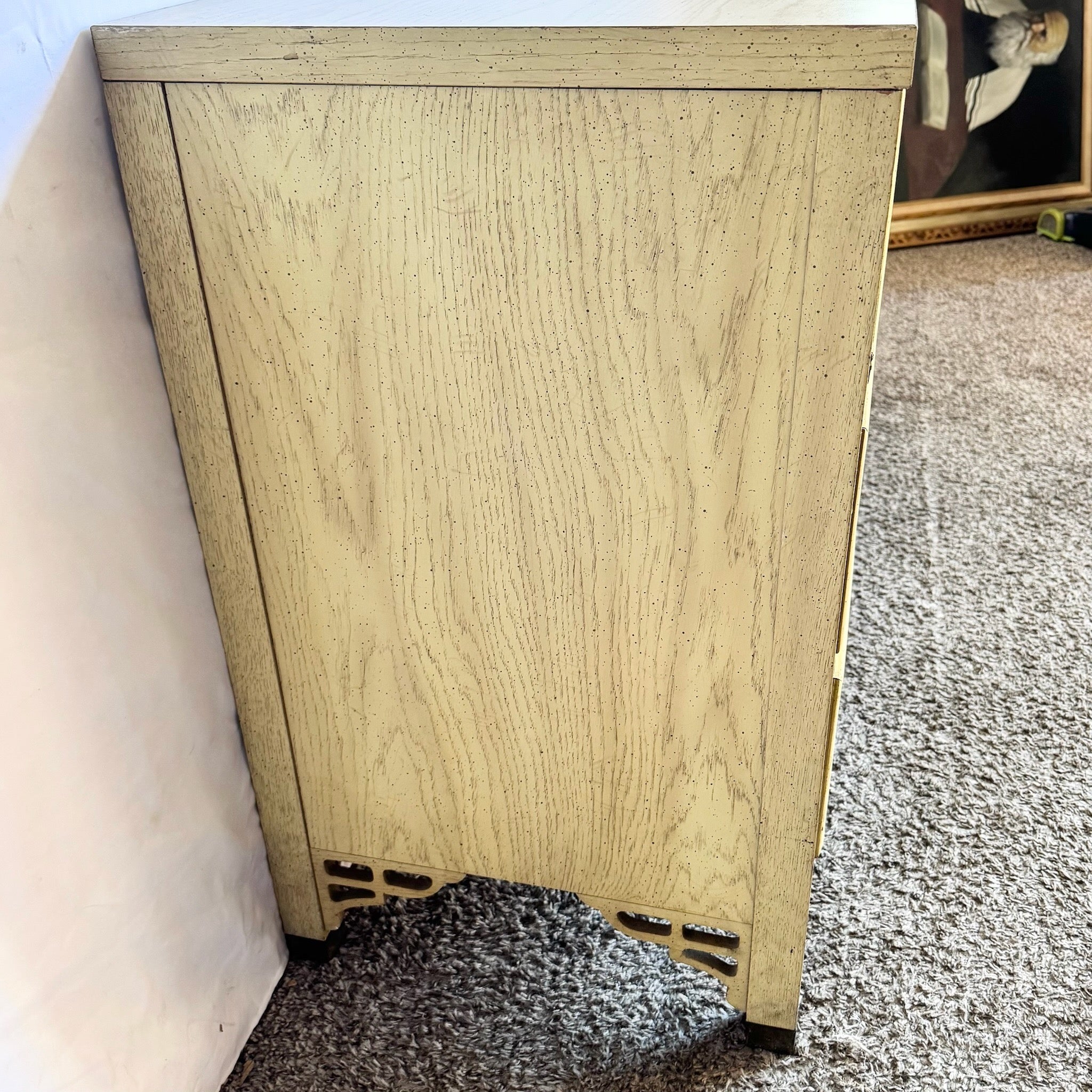 Vintage Chinoiserie “Shanglrila” Dresser With Mirror by Dixie