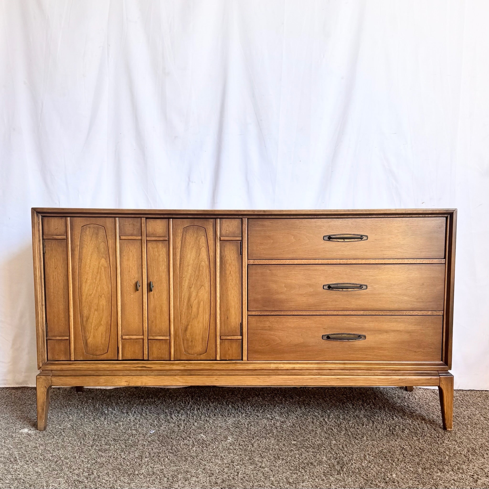 Mid Century Modern Walnut Credenza