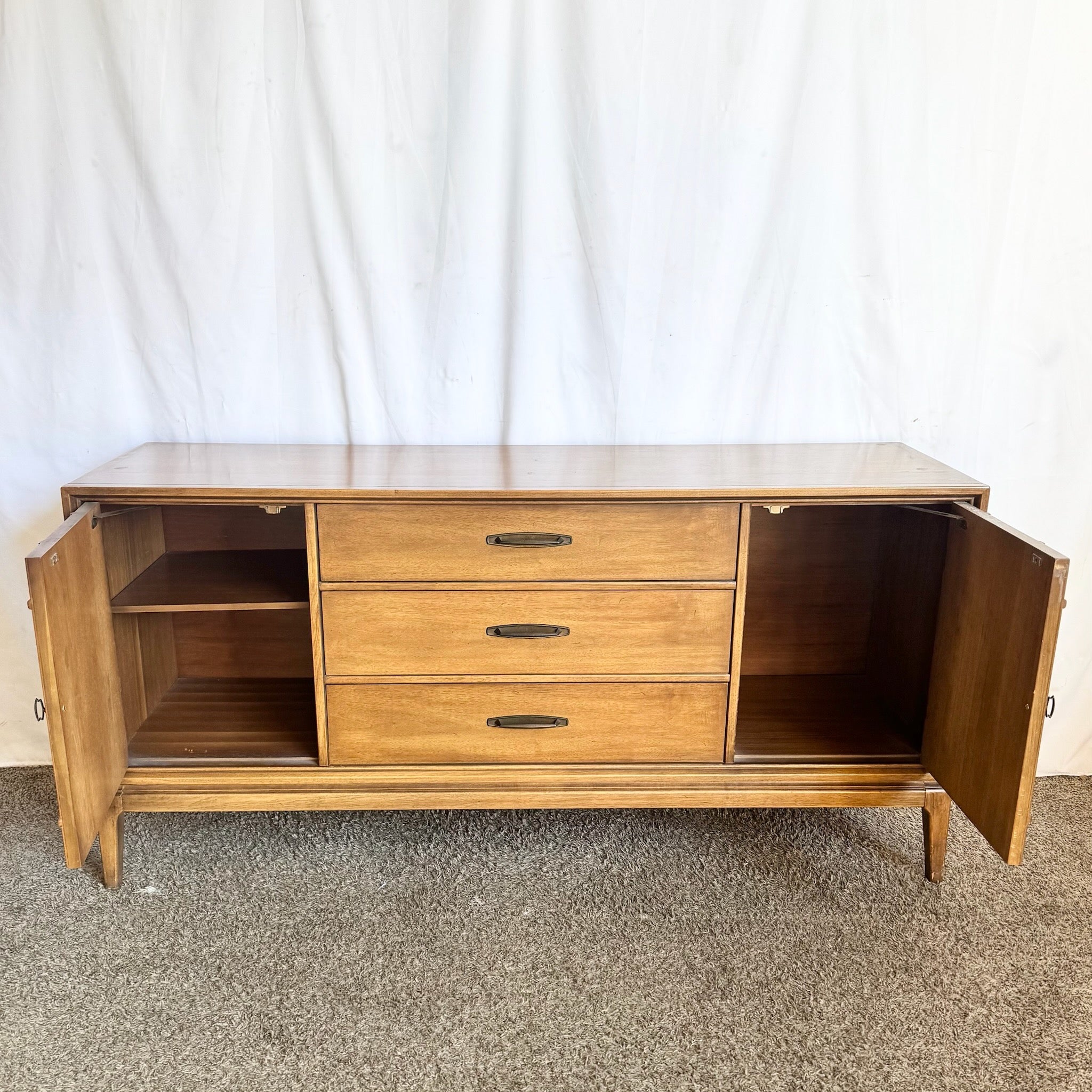 Mid Century Modern Walnut Credenza