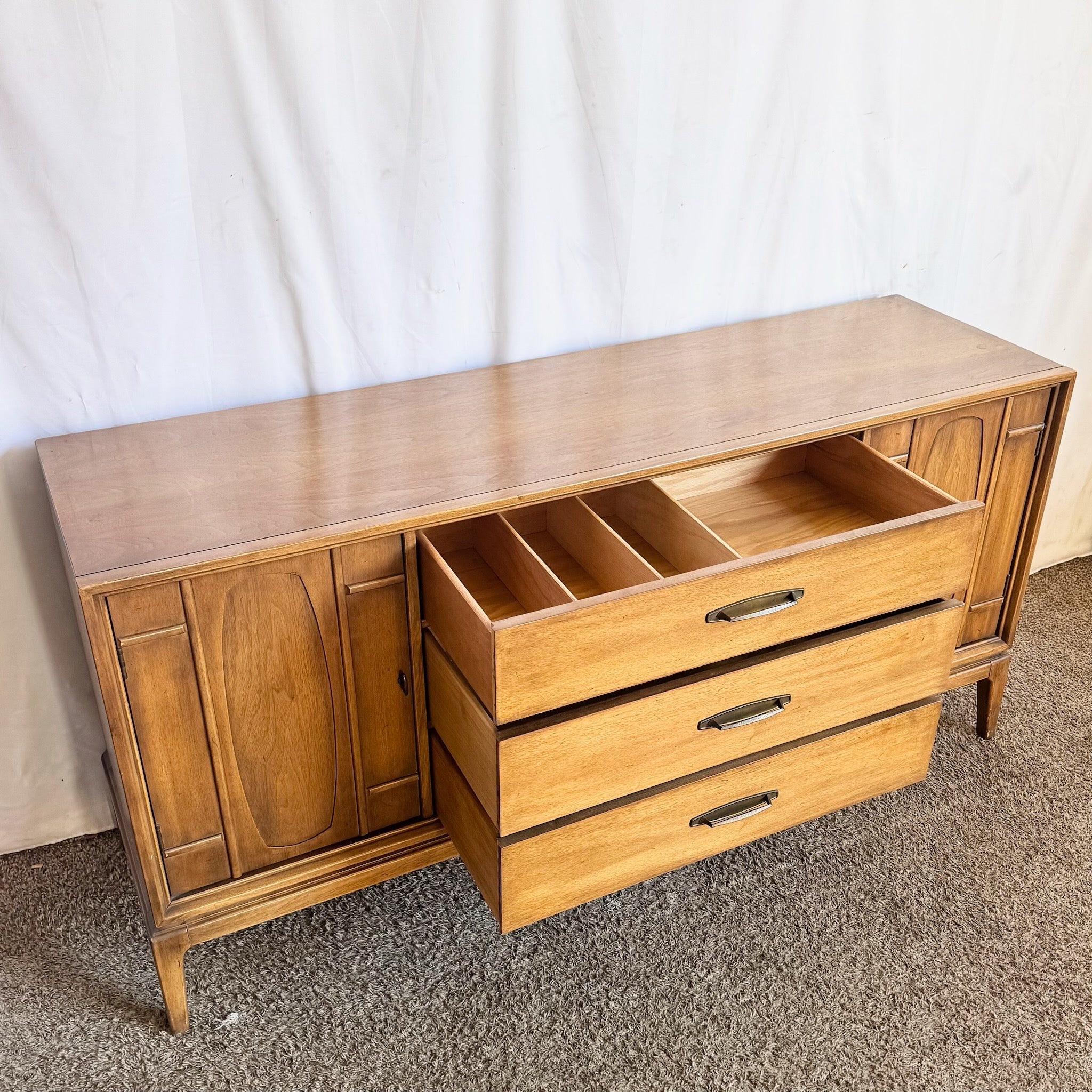 Mid Century Modern Walnut Credenza