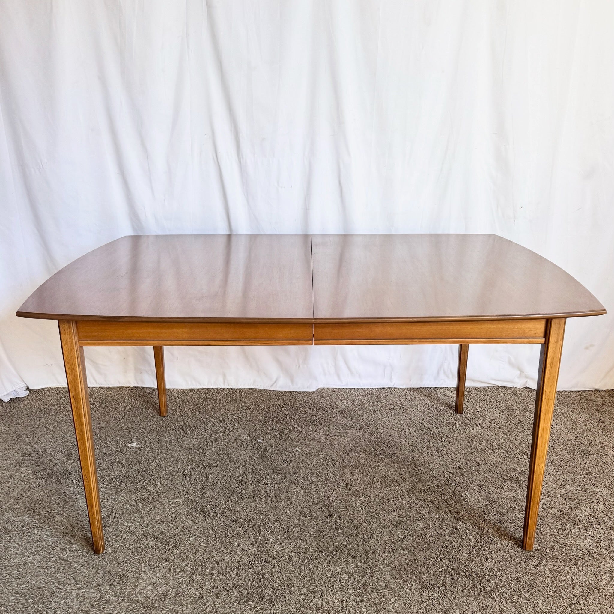 Mid Century Modern Extendable Walnut Dining Table