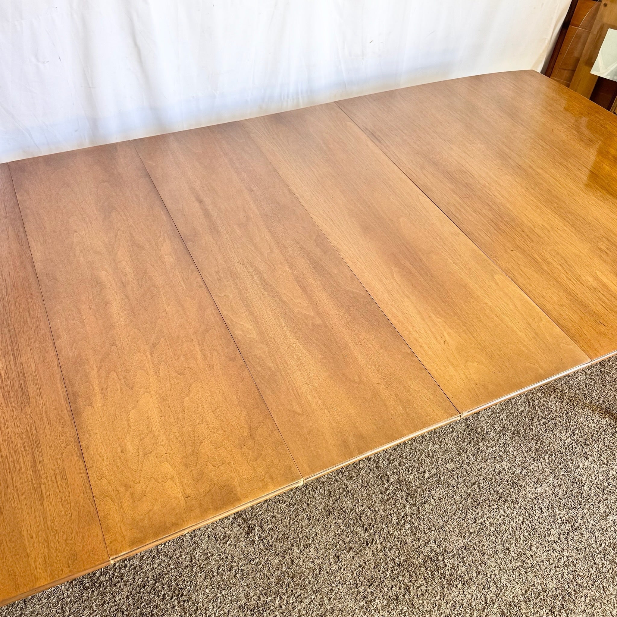 Mid Century Modern Extendable Walnut Dining Table