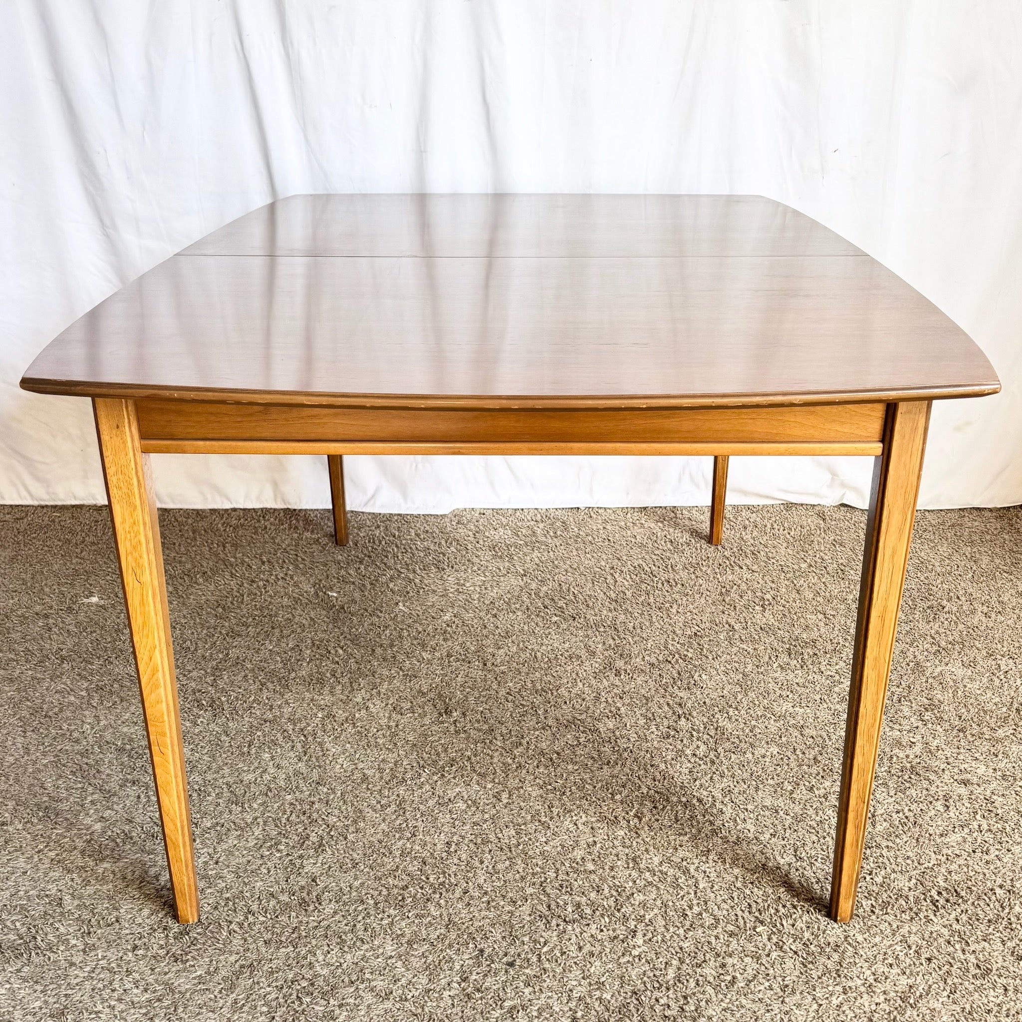 Mid Century Modern Extendable Walnut Dining Table