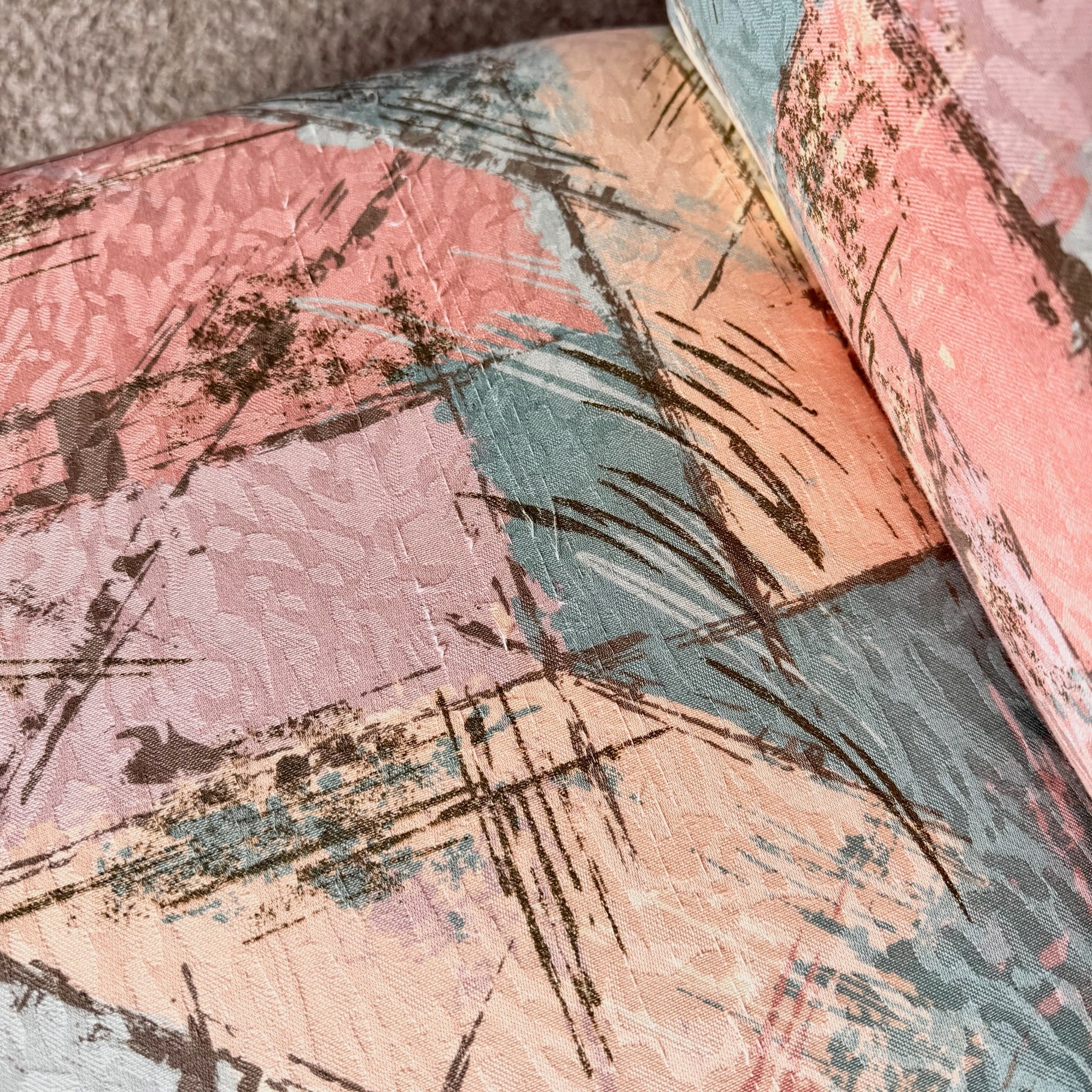 Postmodern Sculpted Upholstered Flared Lounge Chair