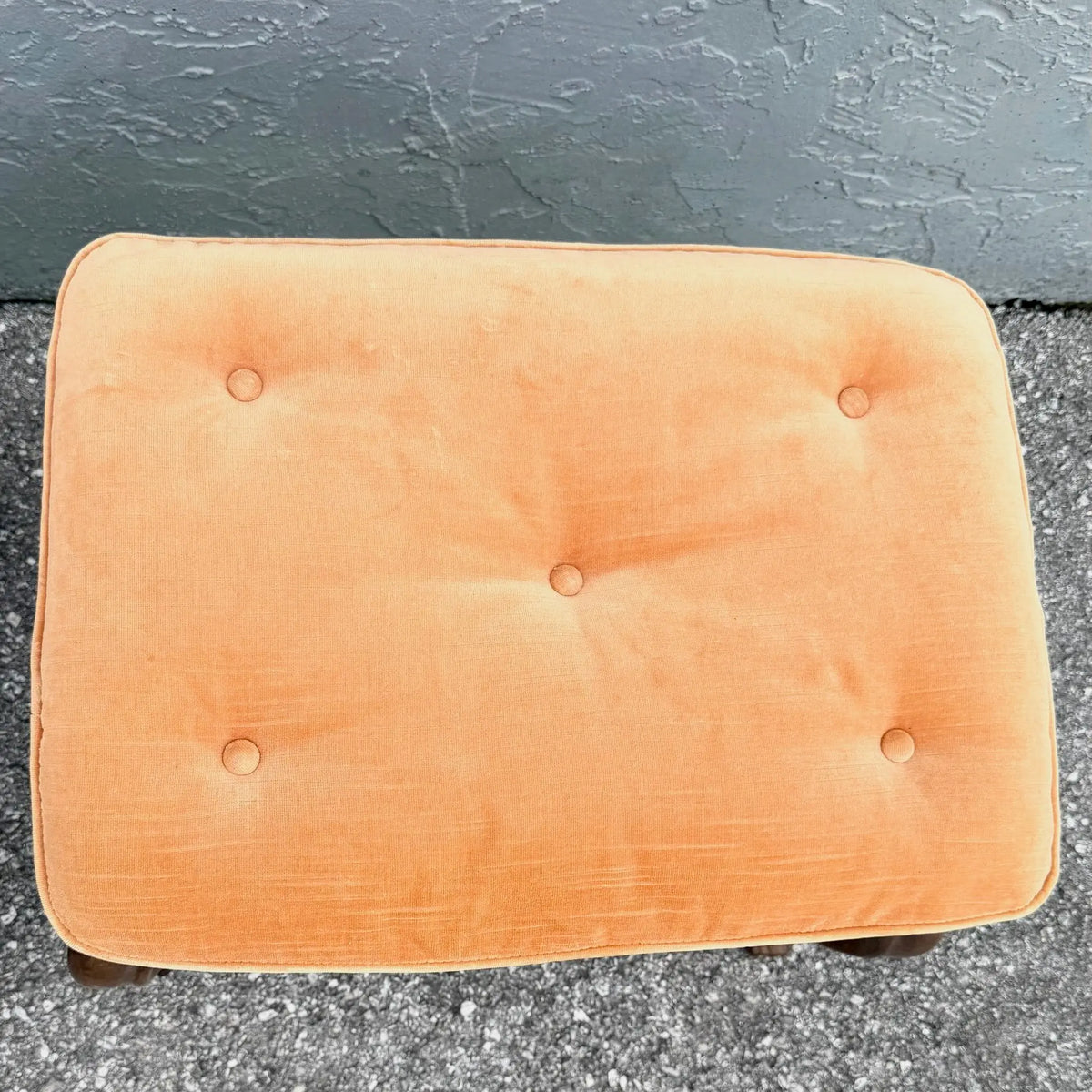 Pair of Drexel Heritage Louis XV Tufted Footstools Dolphin & Flamingo