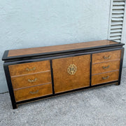 Century Furniture Chinoiserie Burlwood Dresser Dolphin & Flamingo
