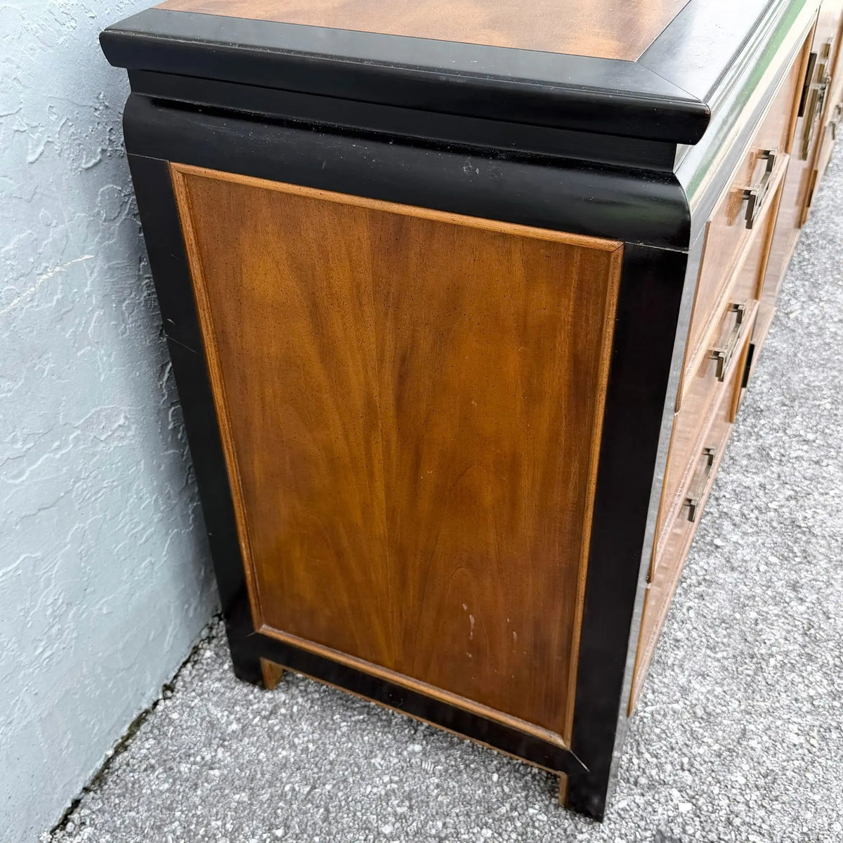 Century Furniture Chinoiserie Burlwood Dresser Dolphin & Flamingo