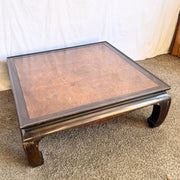 Vintage Ming Style Burl Wood Coffee Table