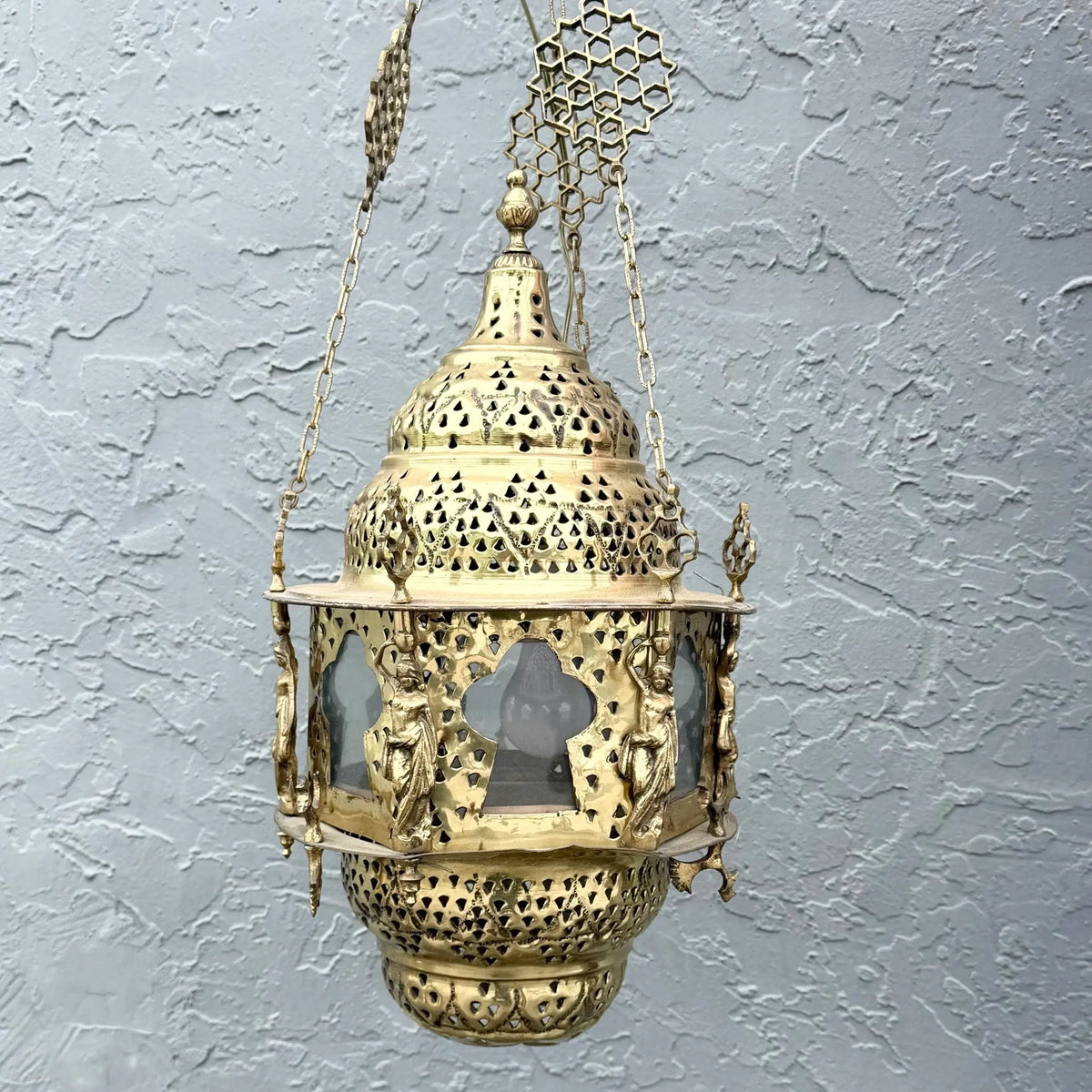 Vintage Middle Eastern Style Pendant Lamp Dolphin & Flamingo