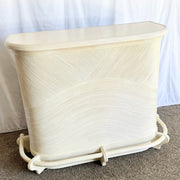 Vintage Boho Chic Wavy Pencil Reed Dry Bar Dolphin & Flamingo