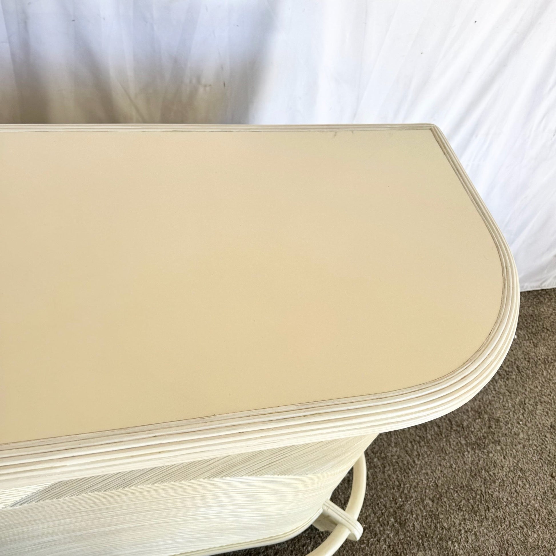 Vintage Boho Chic Wavy Pencil Reed Dry Bar Dolphin & Flamingo